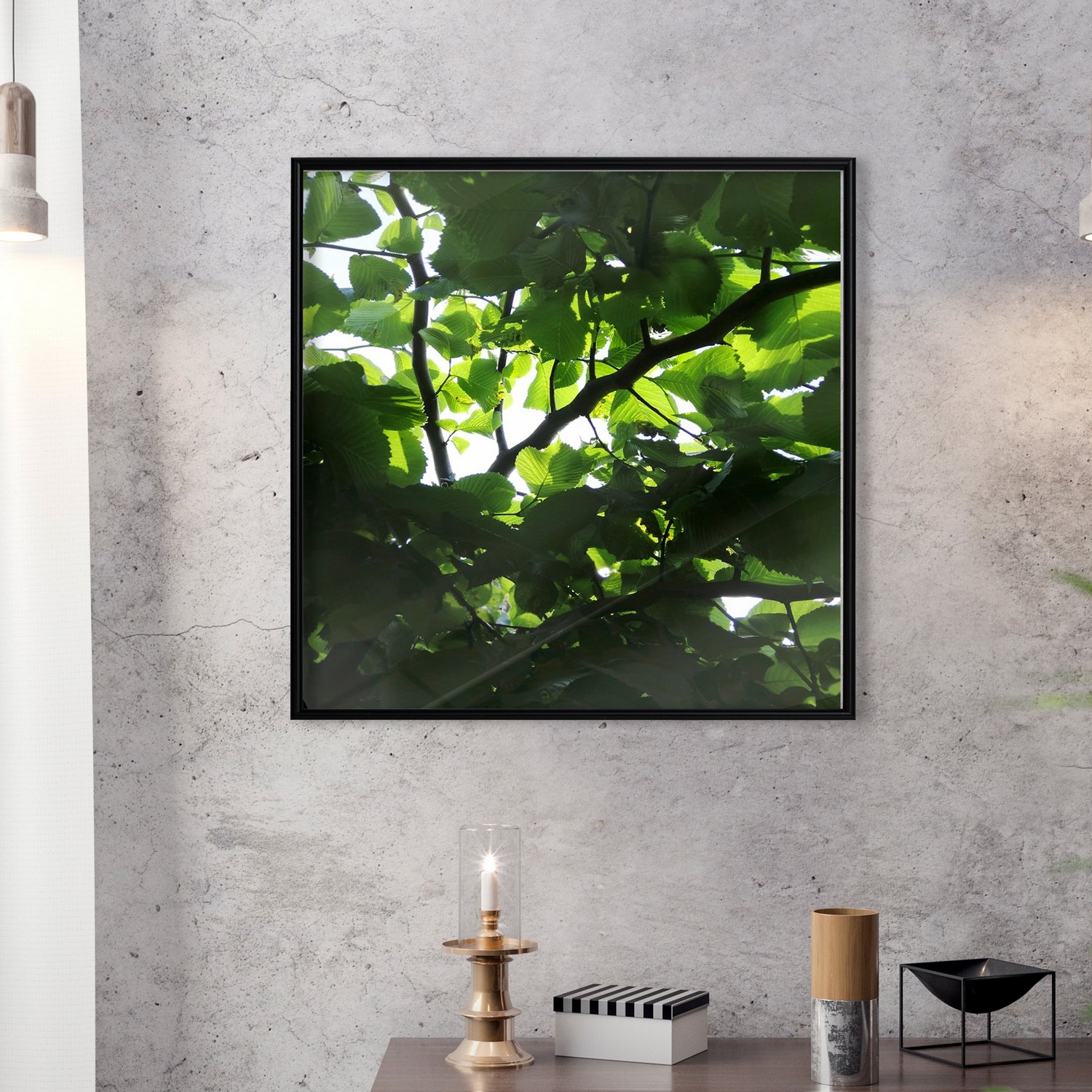 Affisch - Dawn [Poster] 20x20 Svart ram, 20x20 cm