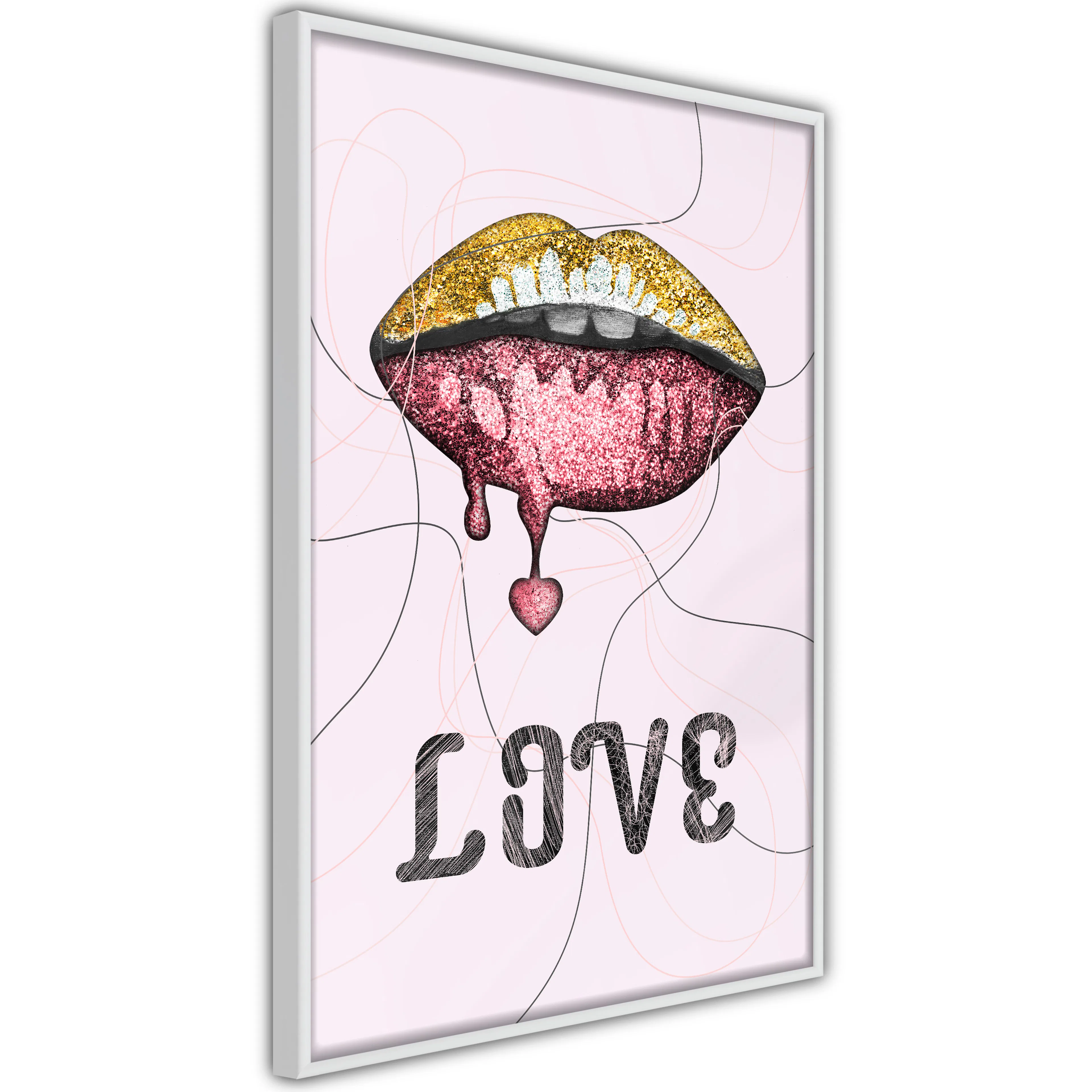 Poster Artgeist Affisch Liquid Lips