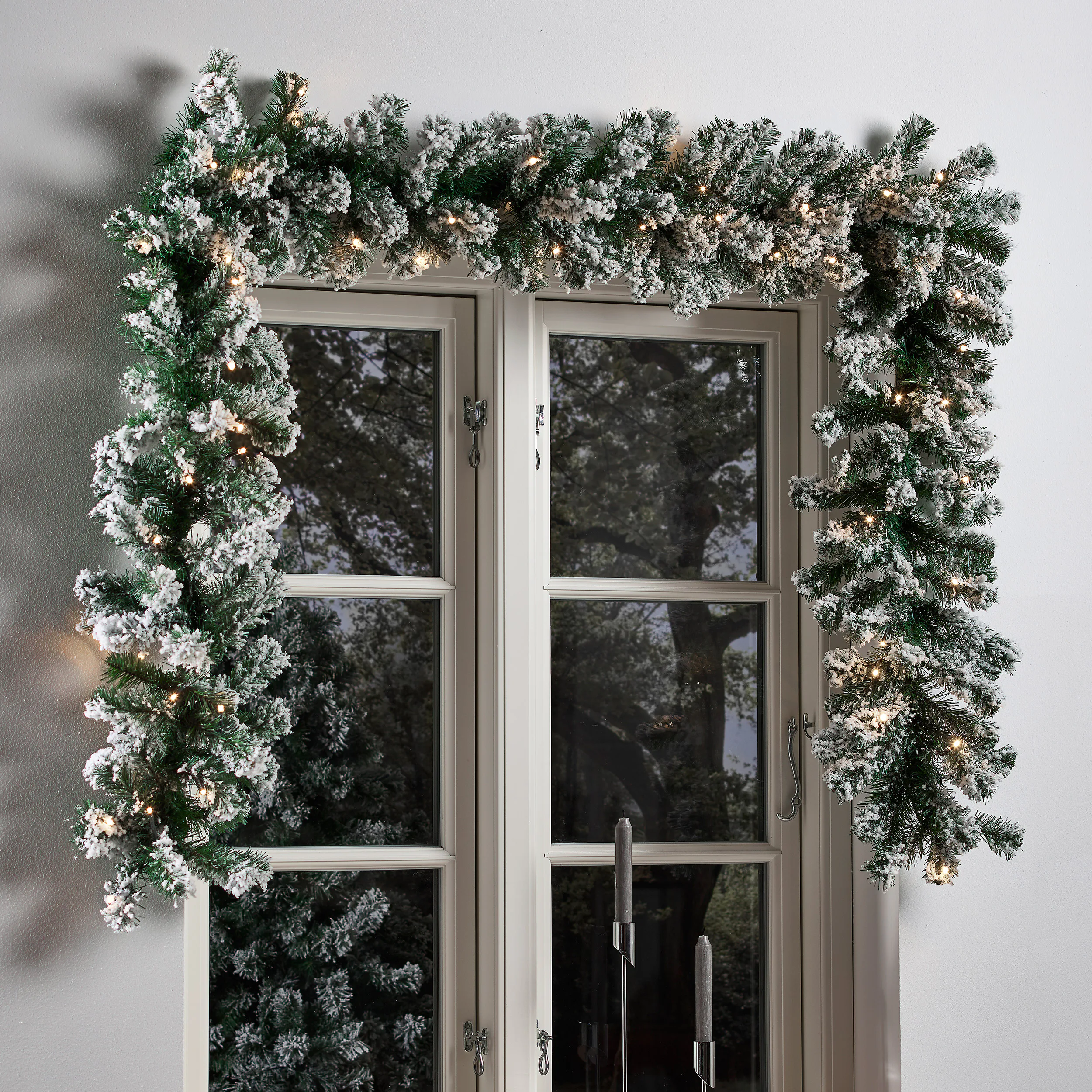 Girlang Nordic Winter Batteridriven inkl Ljus och Snö