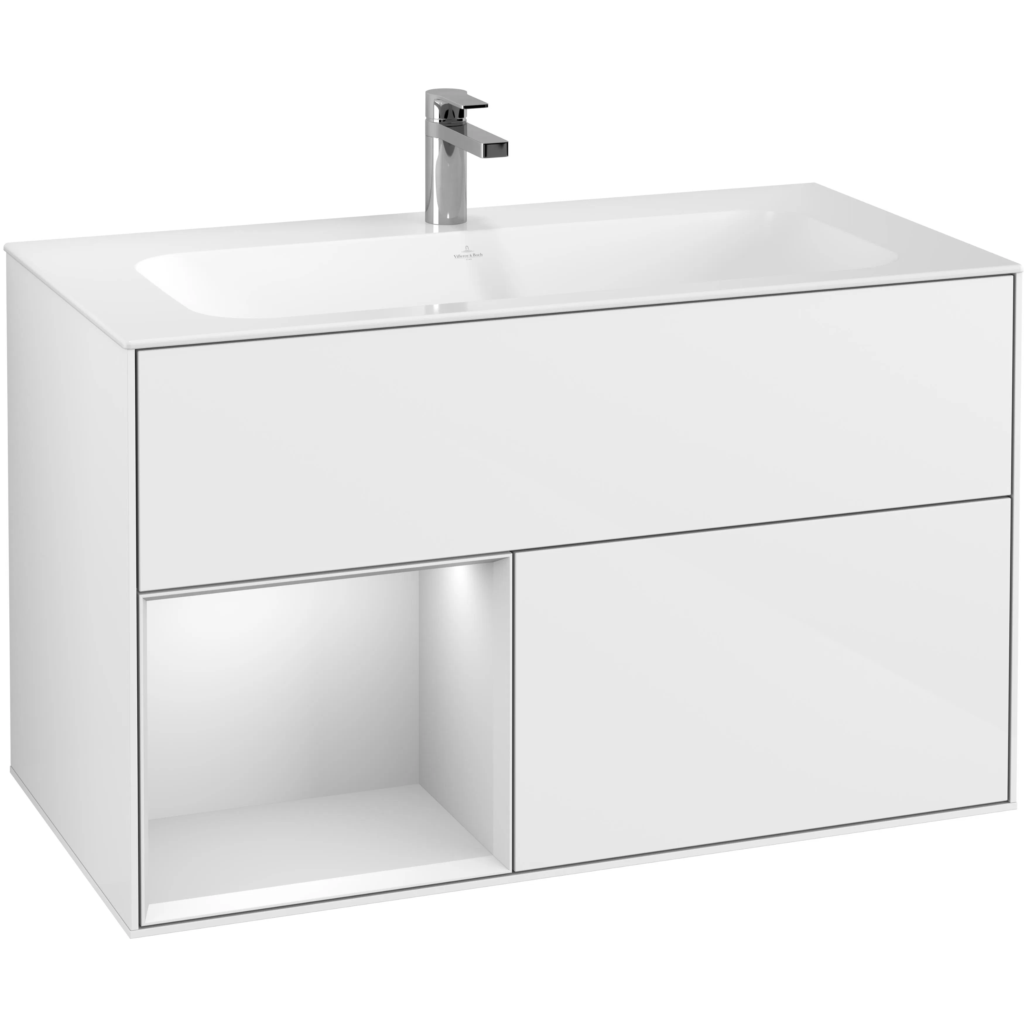 Tvättställsskåp Villeroy & Boch Finion med 2 Lådor och Hylla för Inbyggt Tvättställ