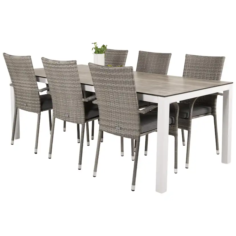 Matgrupp Venture Home Lea 205 med 6 Asta Stolar