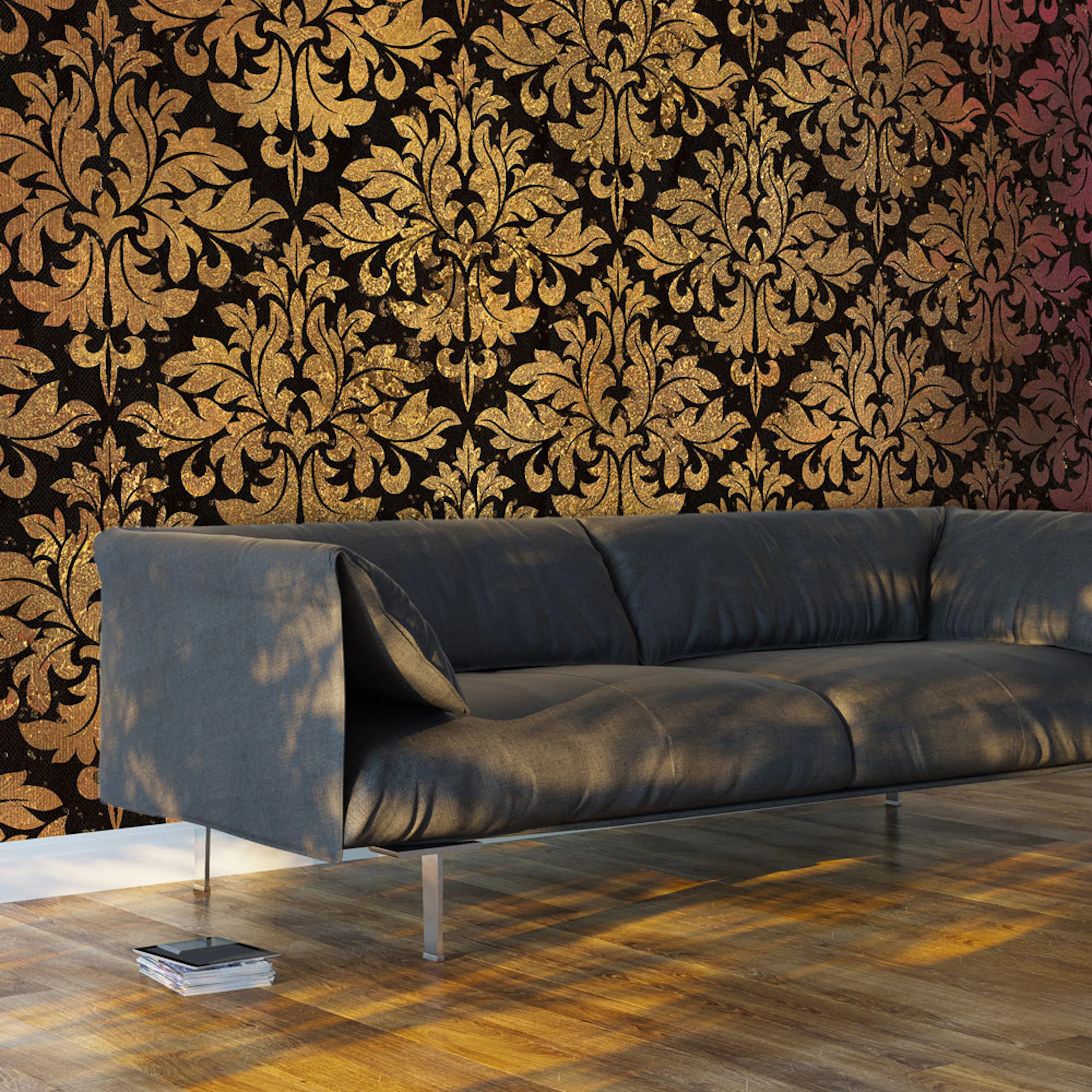 Fototapet Arkiio Självhäftande Golden Baroque 490x280