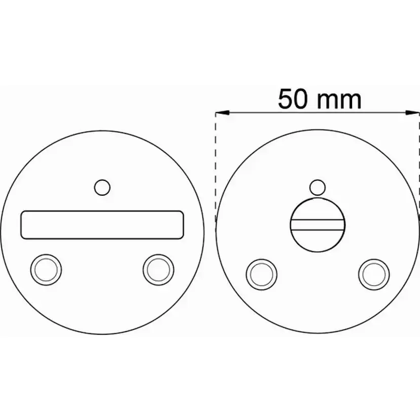 Wc-beslag Habo F262 Zink för Låshus 6414, 62014 och 62020