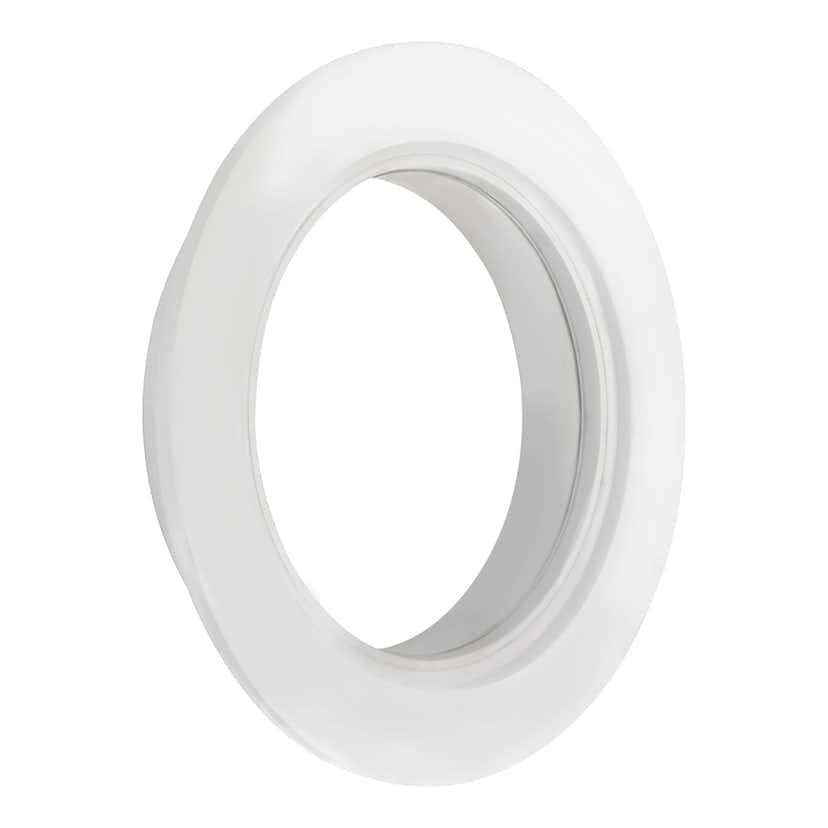 Fönster Landskap 60 cm Runt Vitmålat