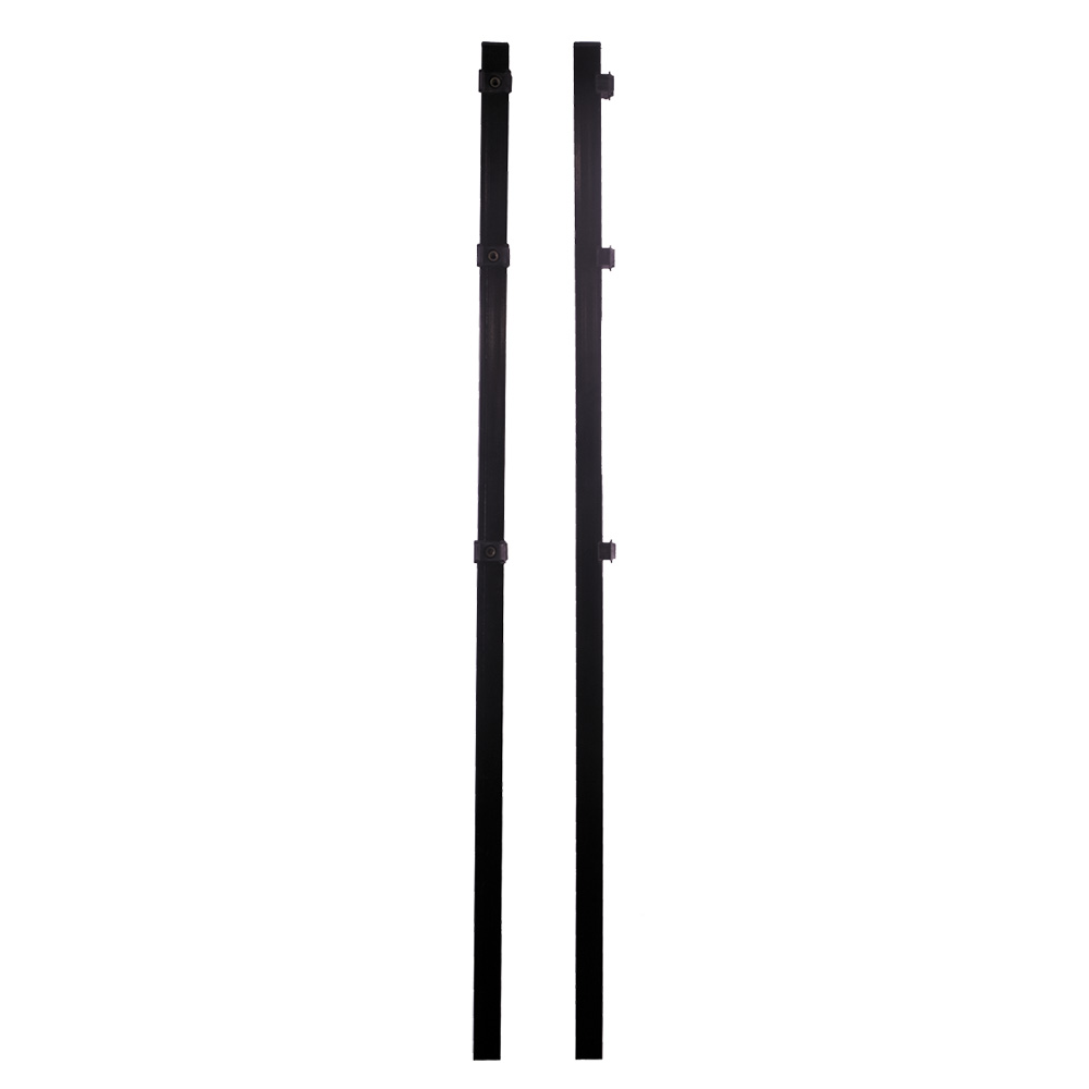 Stolpe NSH till Panelstängsel 40x40 mm Svart