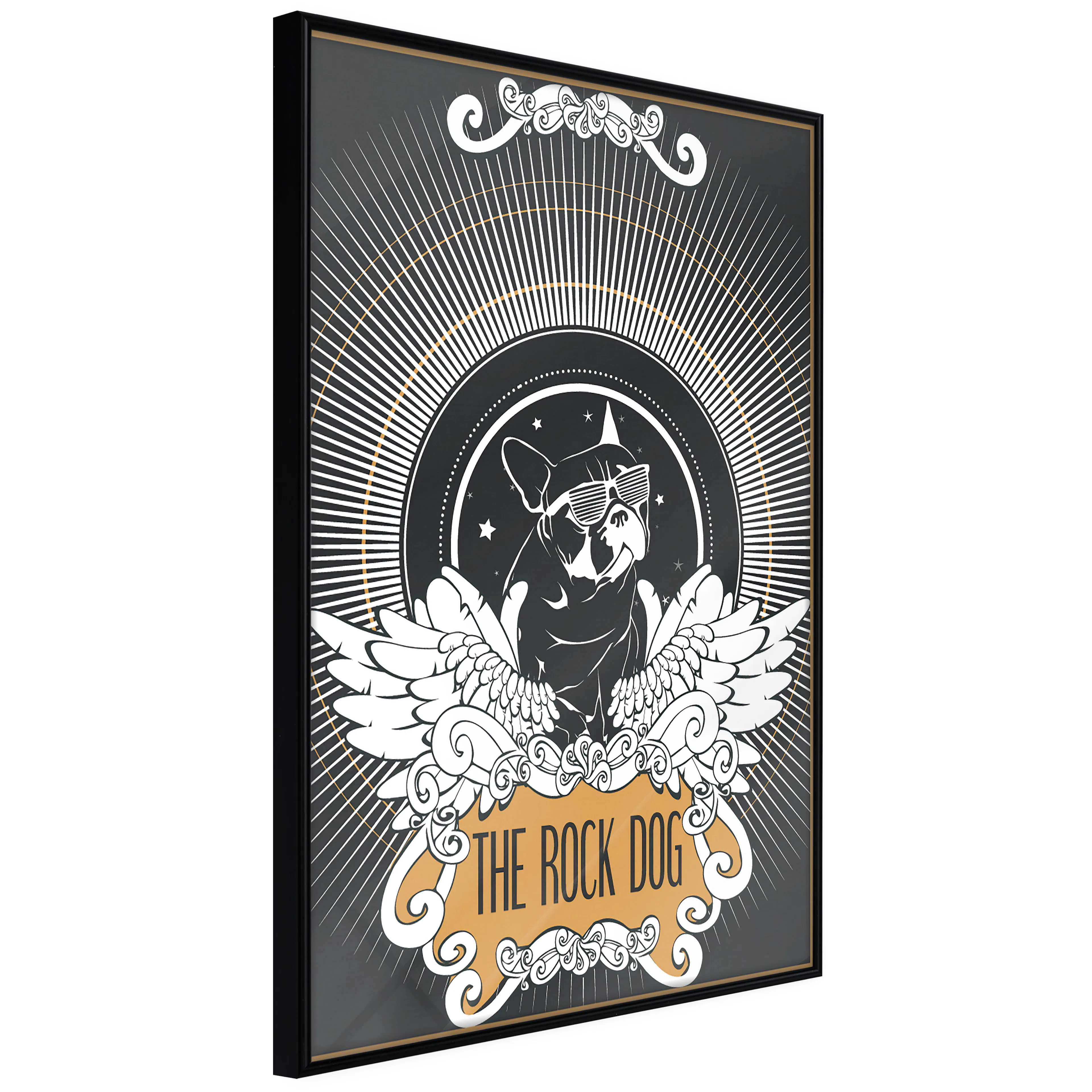 Affisch - The Rock Dog [Poster] 40x60 Svart ram, 40x60 cm