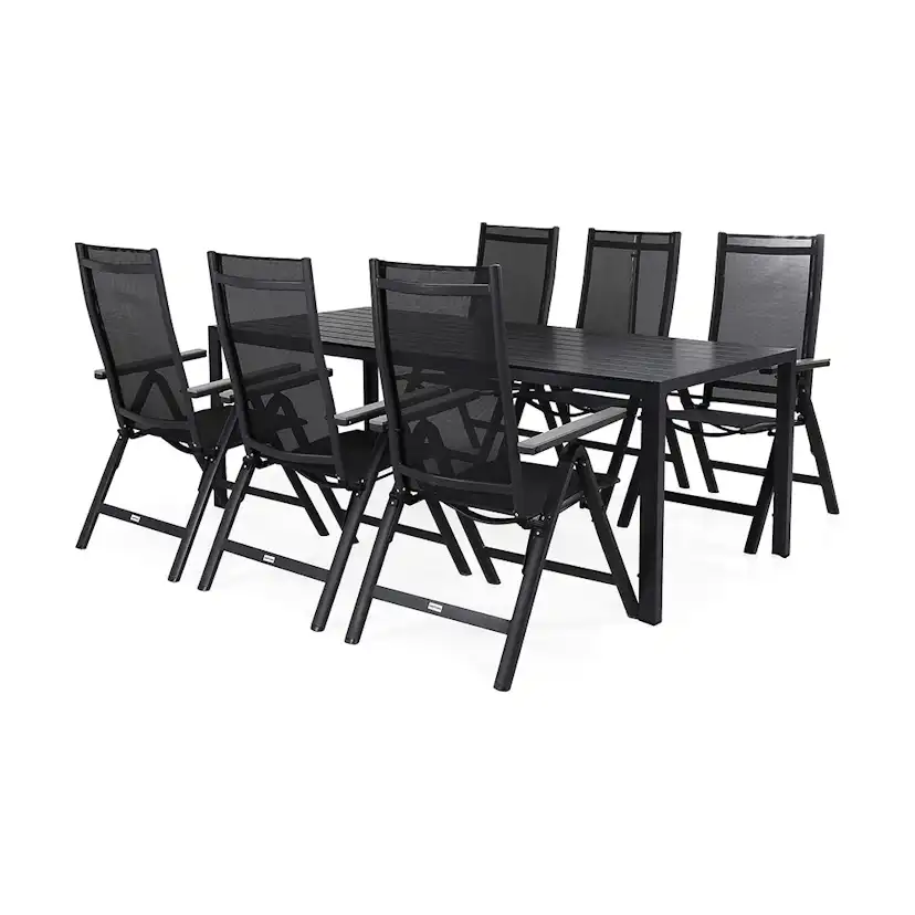 Matgrupp Comfort Garden Tunis med 6 Monaco Positionsstolar