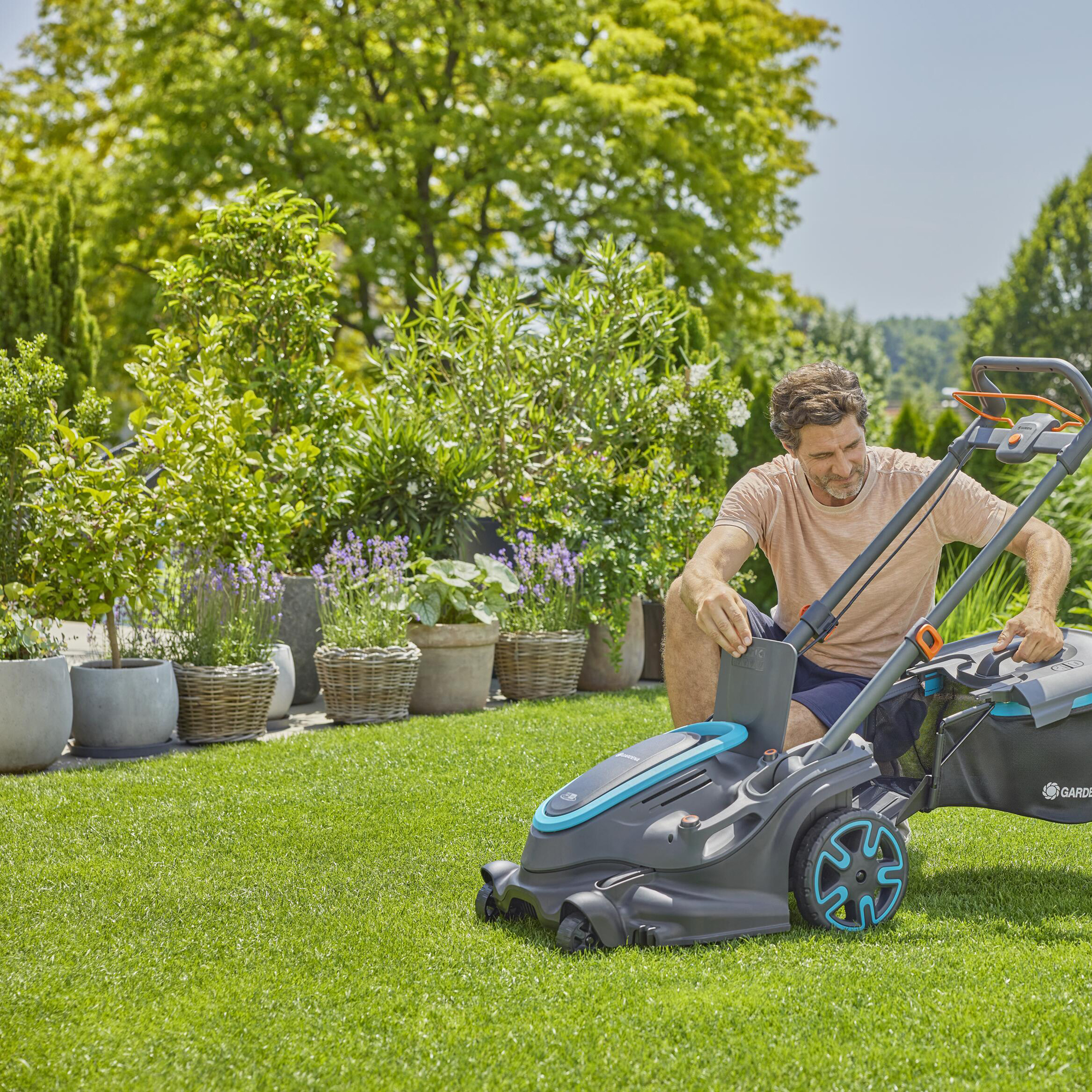Gräsklippare Gardena PowerMax Duo 46/36V Utan Batteri & Laddare
