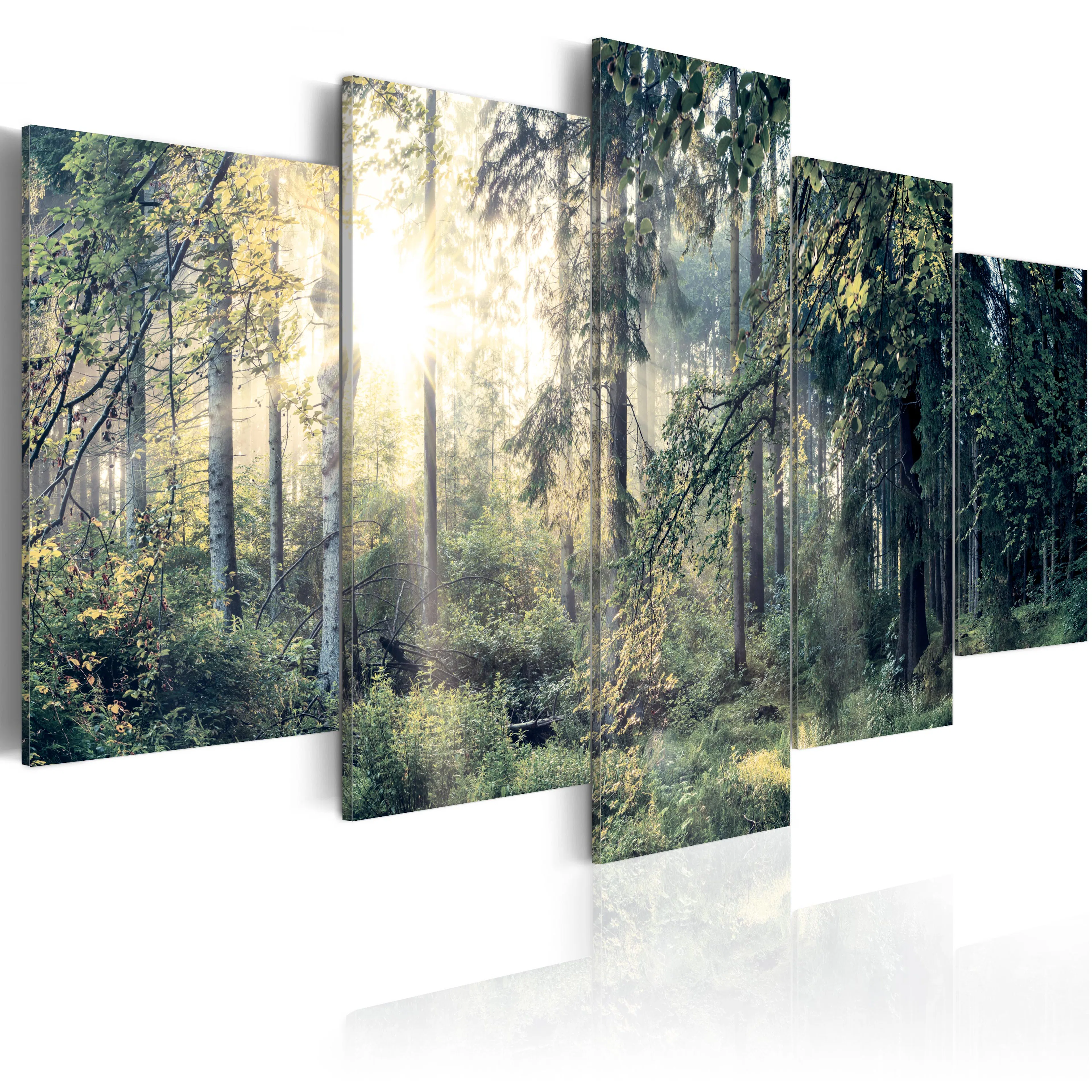 Foto på akryl - Fairytale Landscape [Glass] 200x100 Mått: 200x100 cm