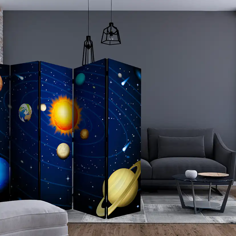 Rumsavdelare Skärmvägg Arkiio Solar System II 225x172 cm