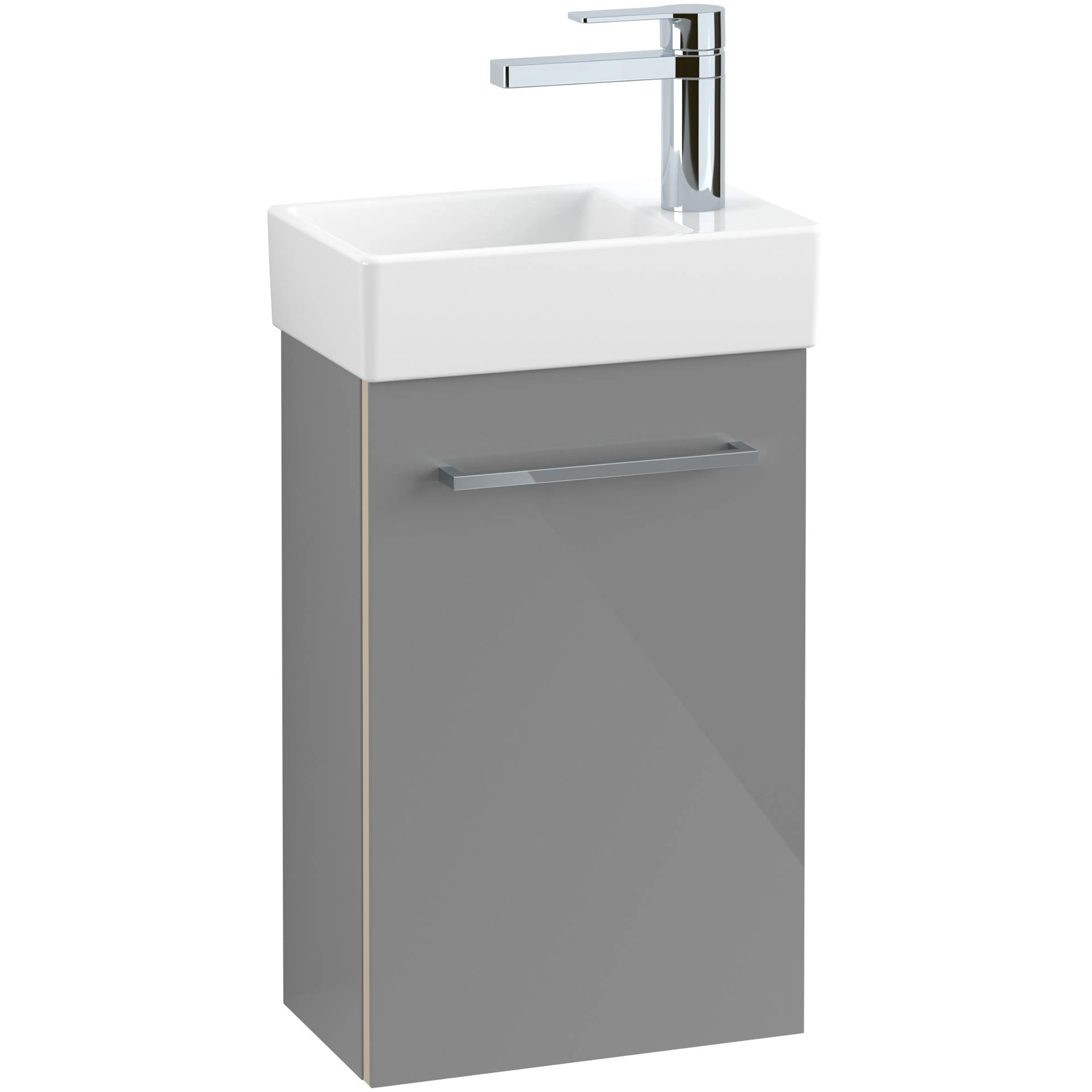 Tvättställ villeroy & Boch Avento 43003L01 Vit Alpin, för Enhålsblandare, Tvättställ: Vänster