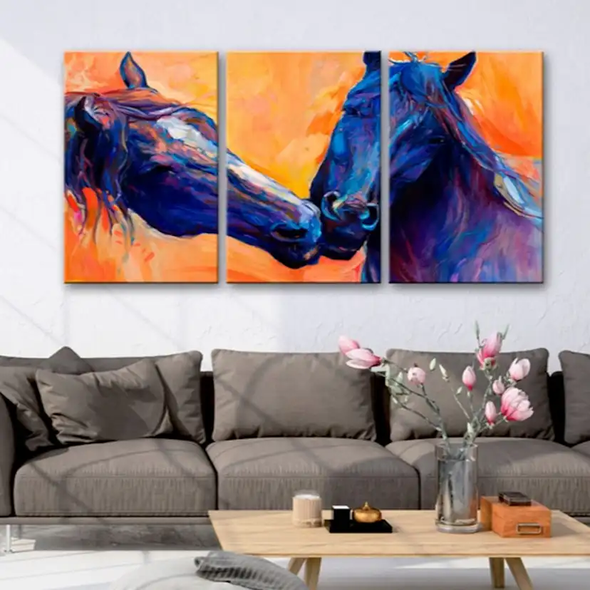 Tavla Arkiio Blue Horses