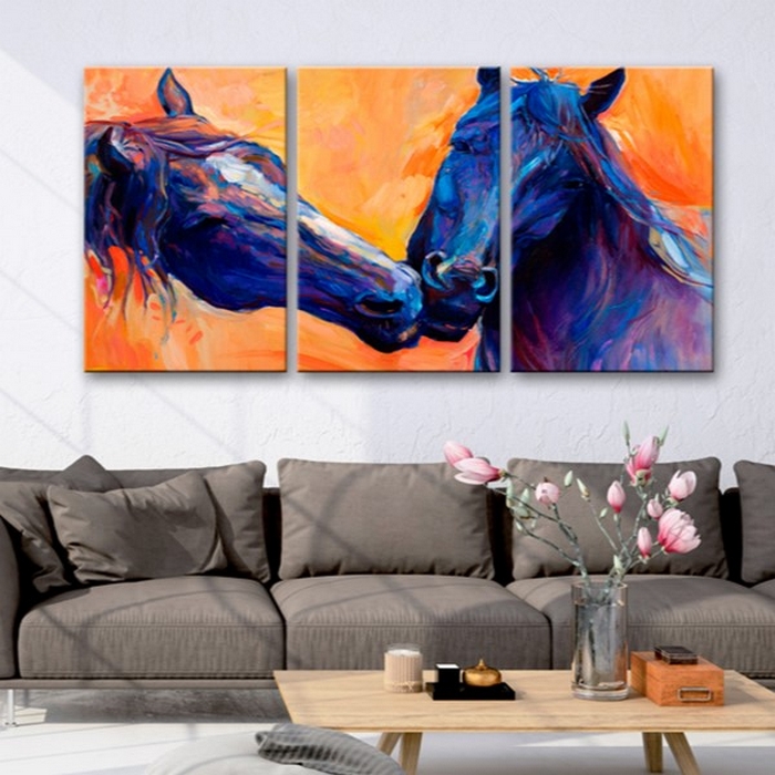 Tavla Arkiio Blue Horses