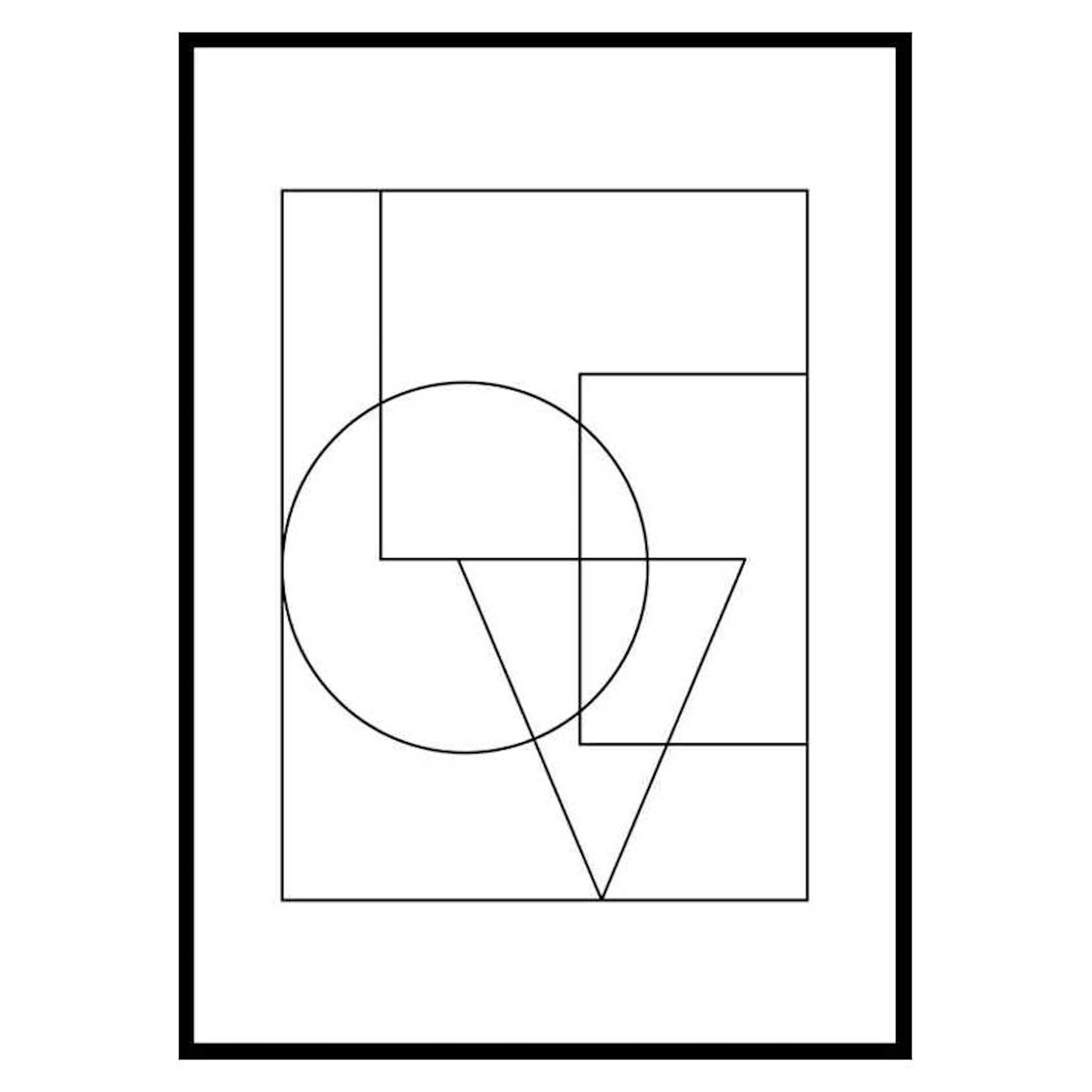 Poster Gallerix Love Line Art No1