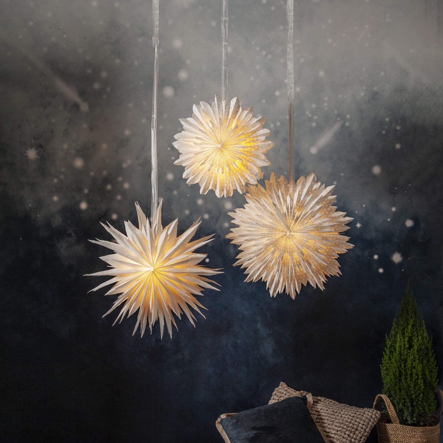 Adventsstjärna Star Trading Cloud Prick 2-lager