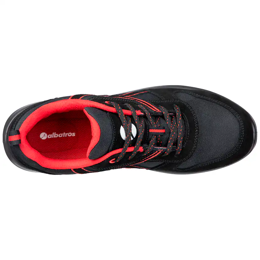 Skyddssko Albatros 648700 Svart/Röd