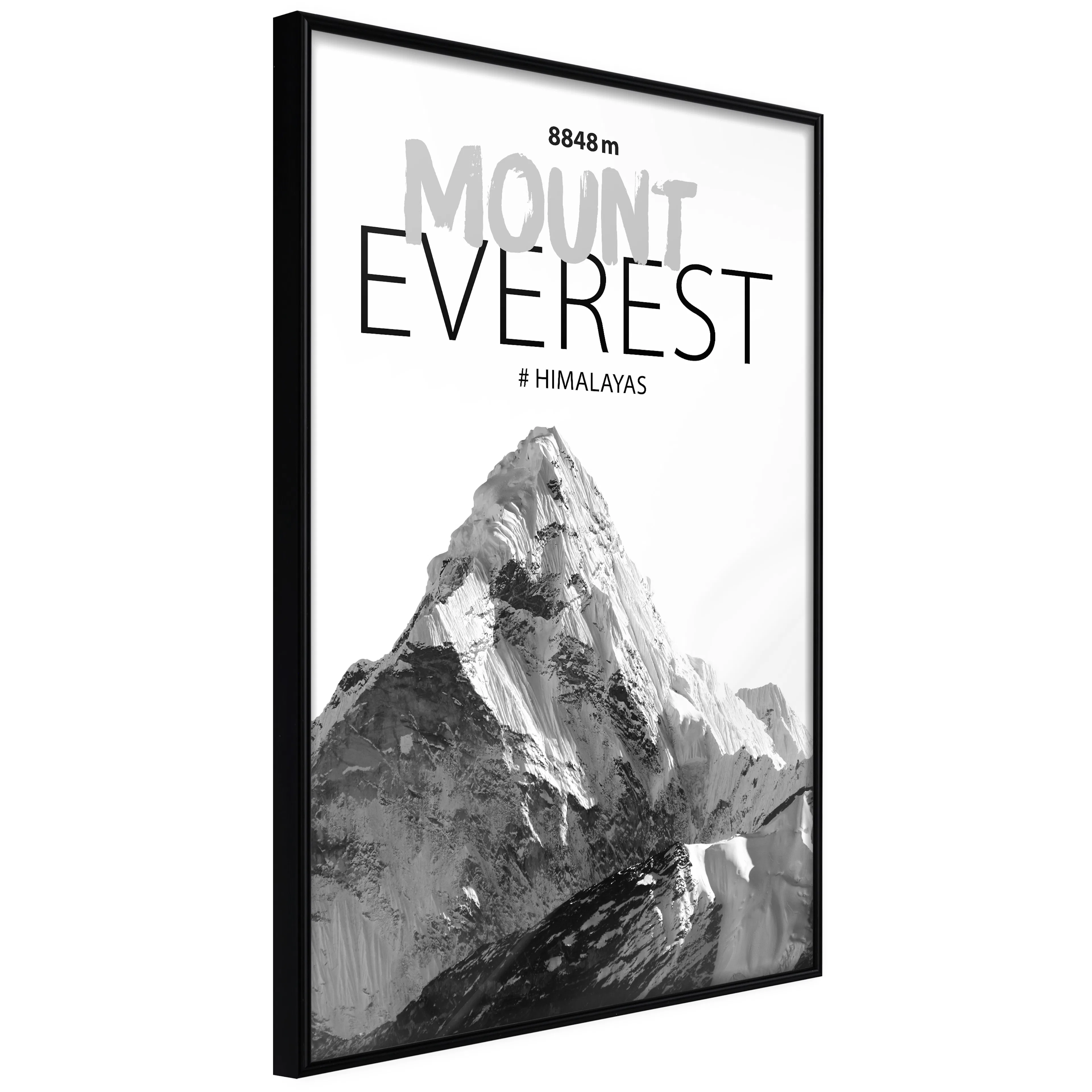 Affisch - Mount Everest [Poster] 40x60 Svart ram, 40x60 cm
