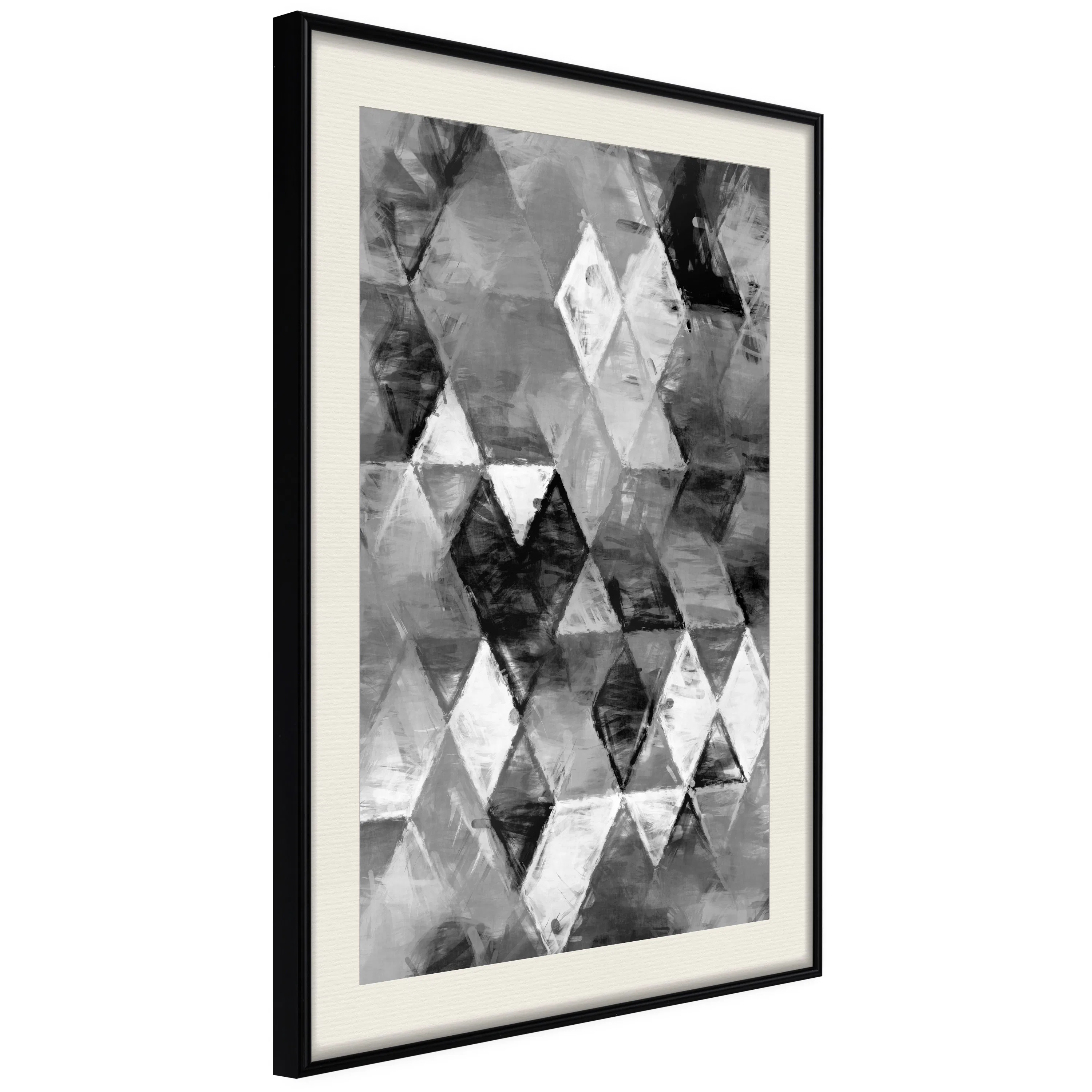 Poster Artgeist Affisch Black and White Diamonds