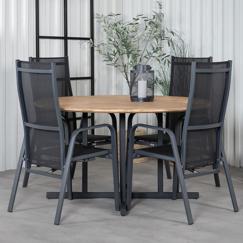 Matgrupp Venture Home Zurc med 4 Curz Matstolar