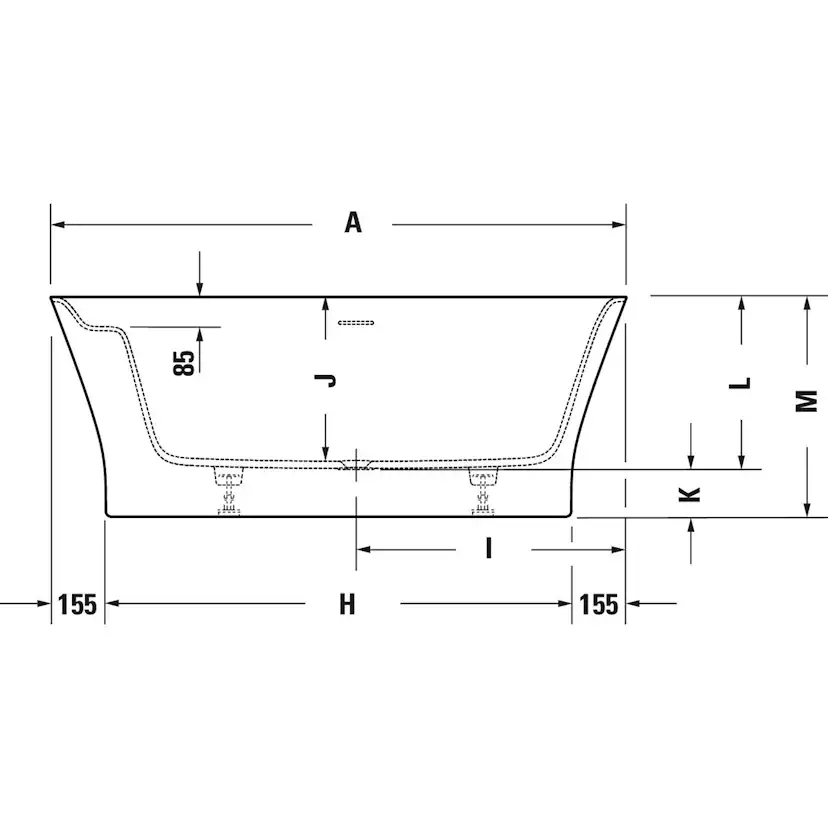 Badkar Duravit Cape Cod 700330