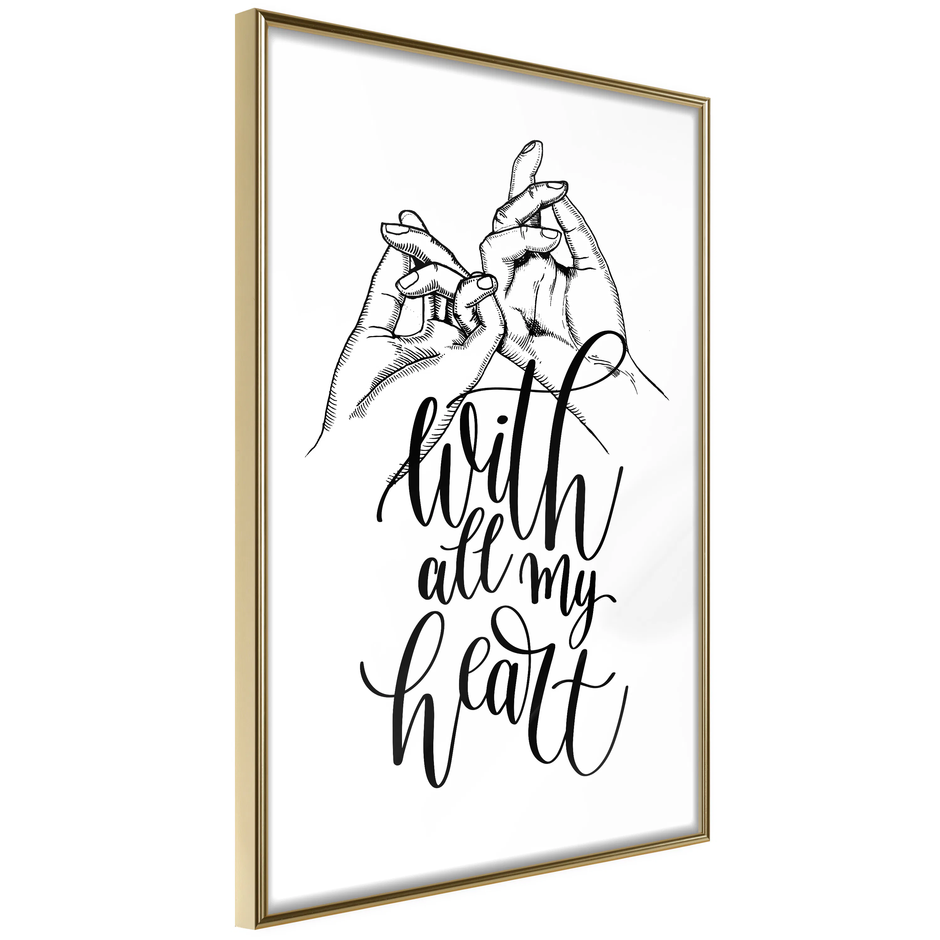 Poster Artgeist Affisch With All My Heart