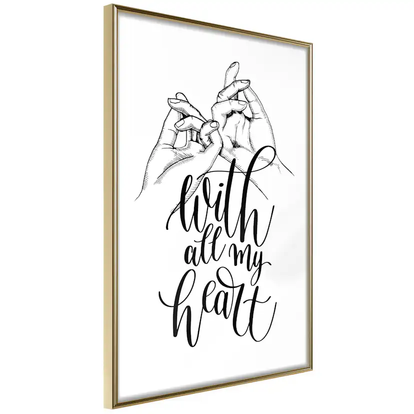 Poster Artgeist Affisch With All My Heart