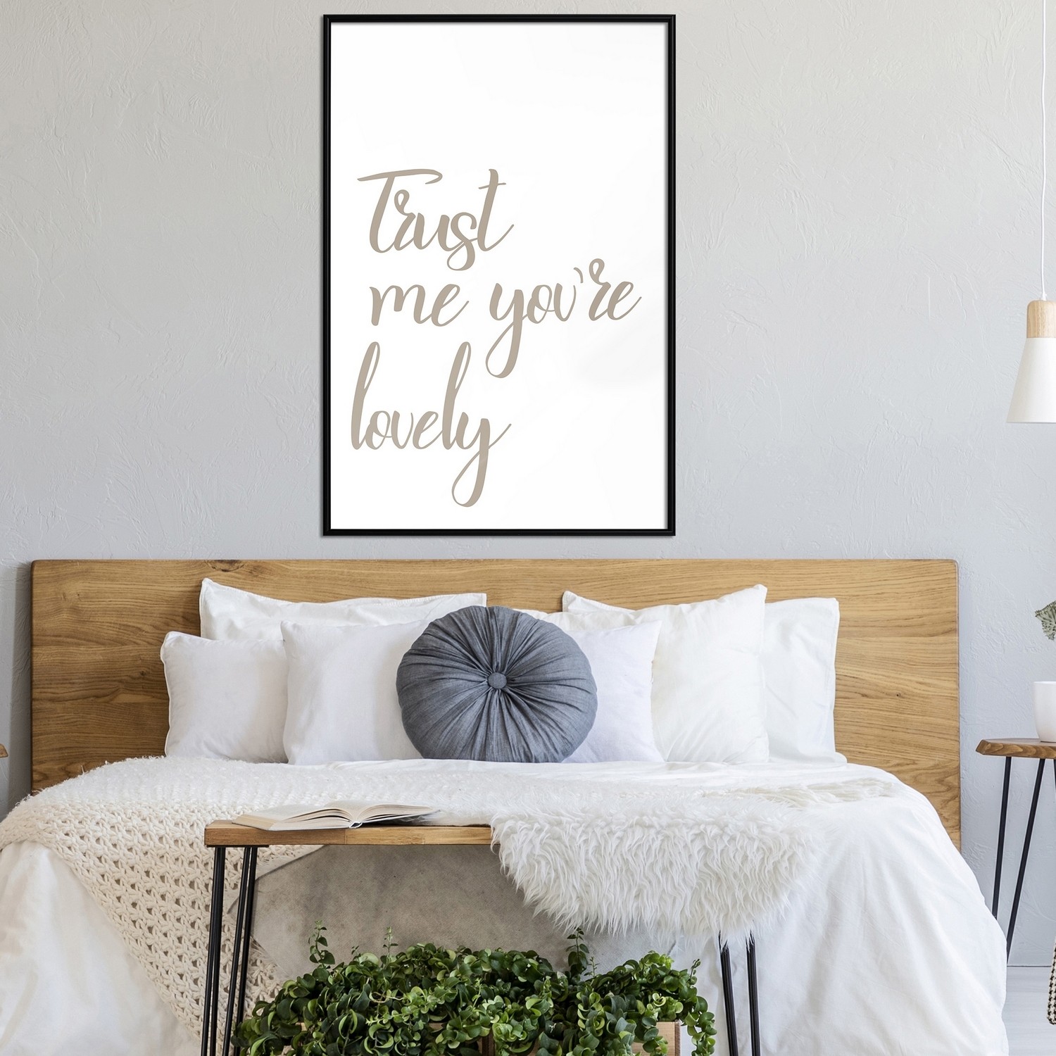 Affisch - Trust Me You're Lovely [Poster] 40x60 Svart ram, 40x60 cm