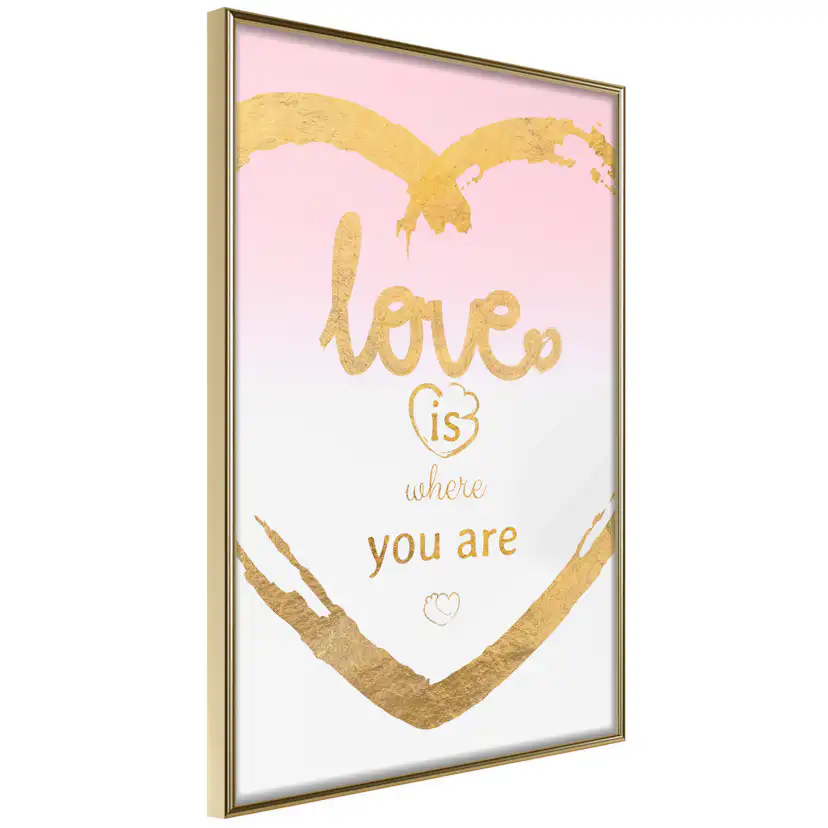 Poster Artgeist Affisch Love Is Where You Are