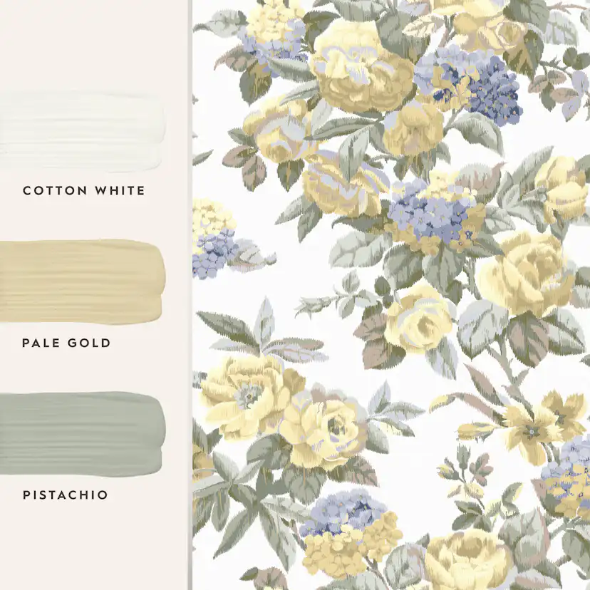 Tapet Laura Ashley Pembrey Pale Guld 118470