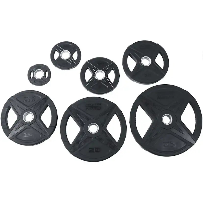Viktskiva Master Fitness Nero Rubber