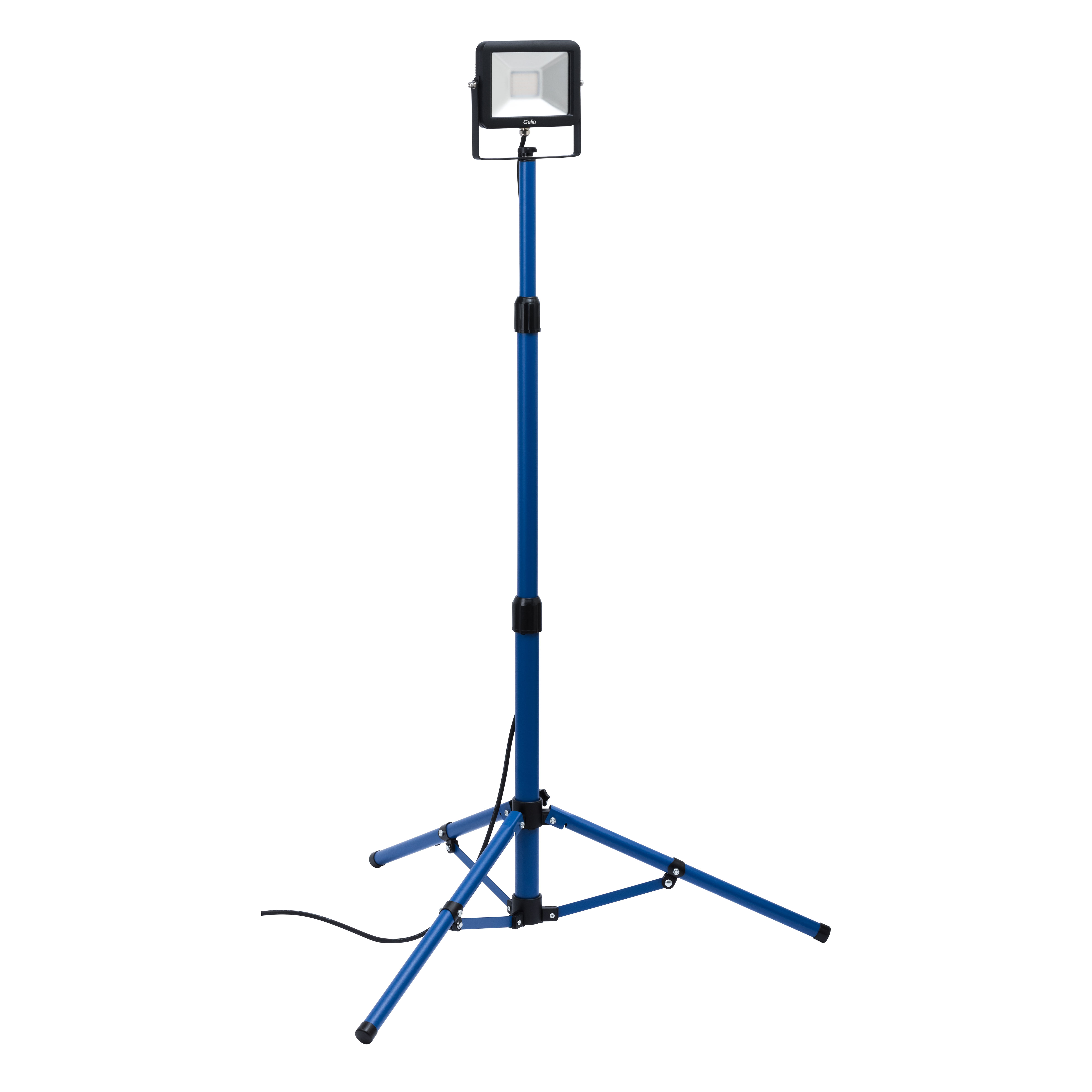Arbetslampa Gelia LED 1x30 w Ip65 6500k Teleskopstativ 2 m Kabel