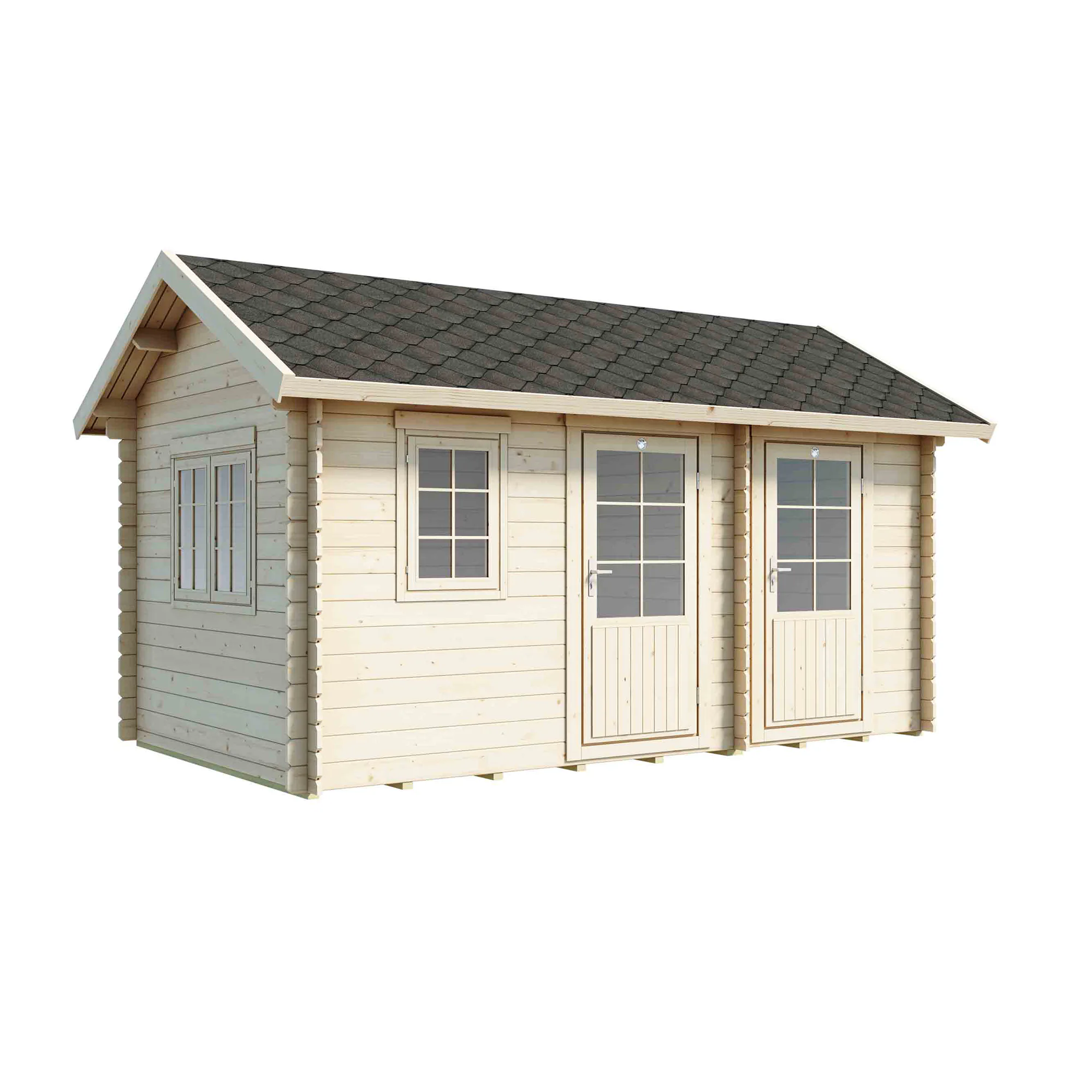 Friggebod Luoman Lillevilla 95 11,3 m² Byggsats Förråd i Trä med Sadeltak