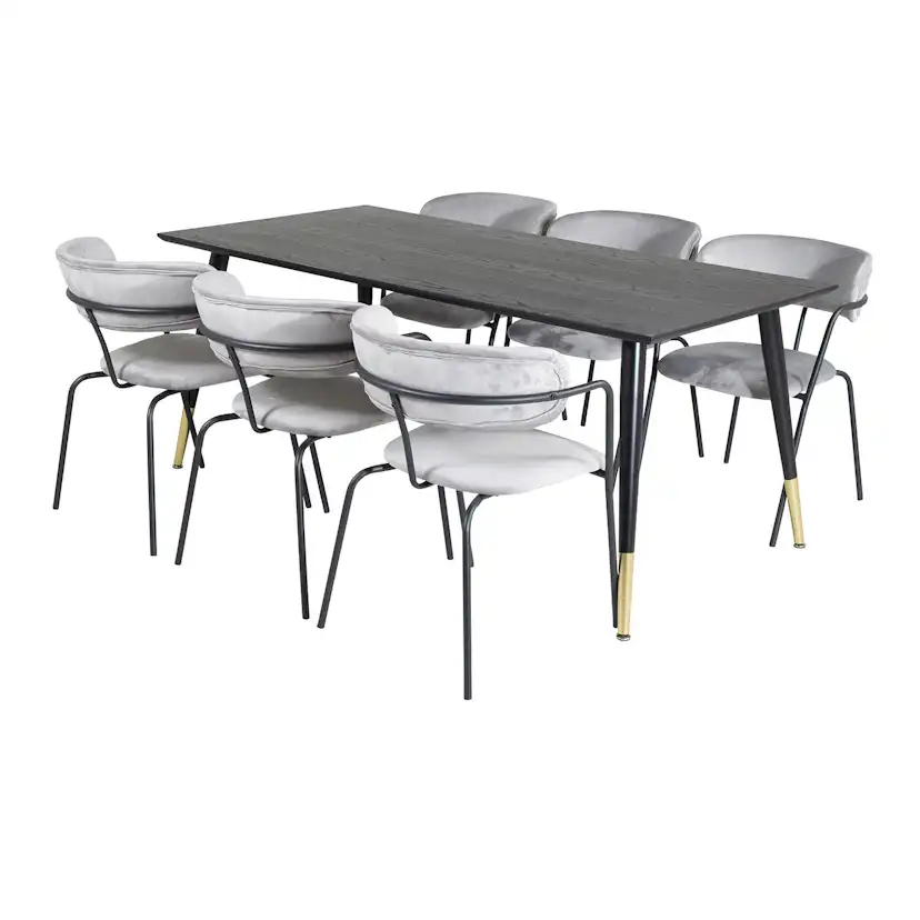 Matgrupp Venture Home Dipp med 6 Arrow Stolar