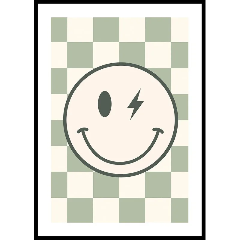 Poster Gallerix Green Smiley Flash