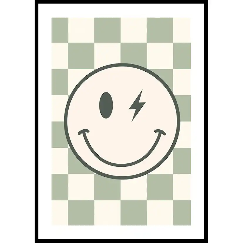 Poster Gallerix Green Smiley Flash