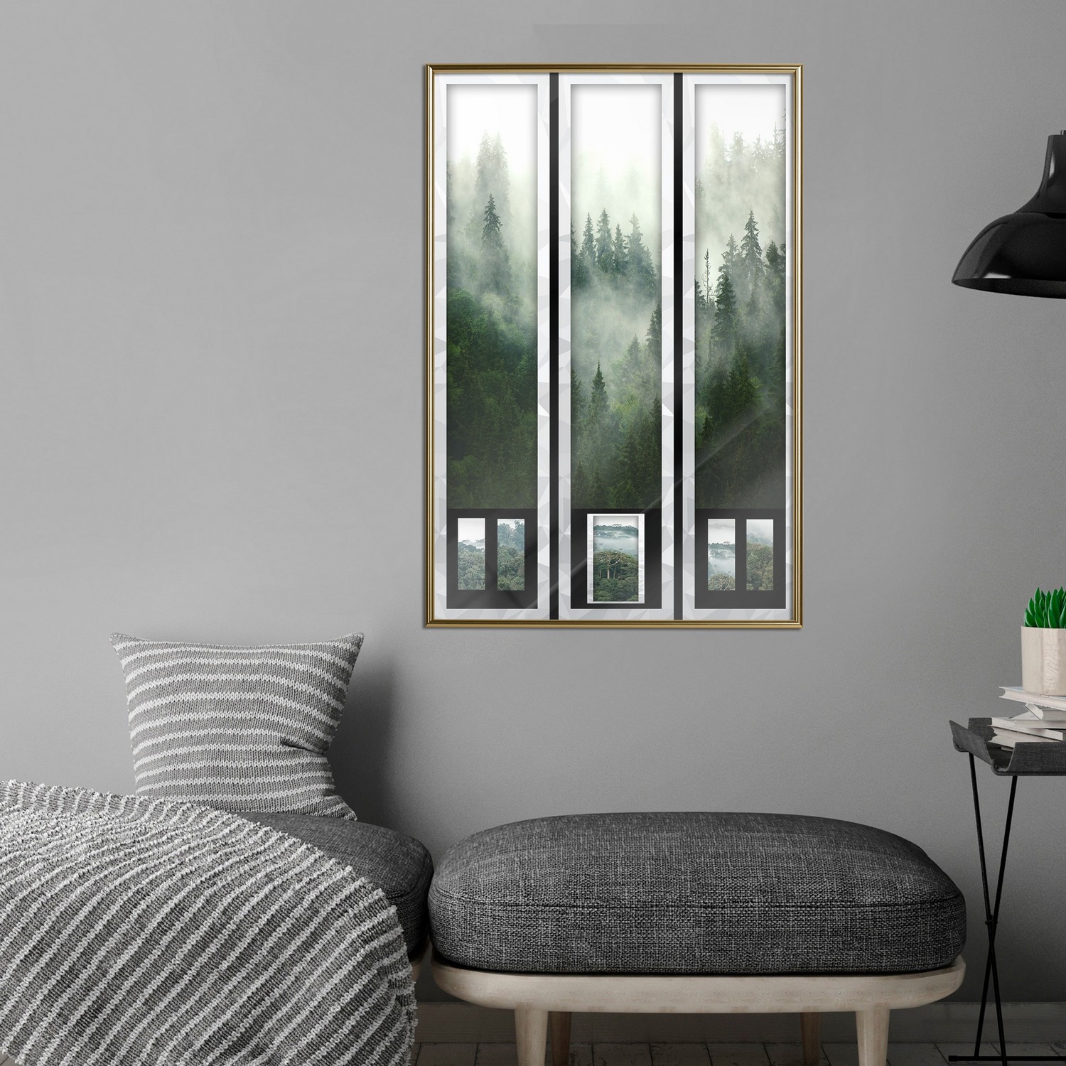 Affisch - Memories Cards [Poster] 20x30 Guld ram, 20x30 cm