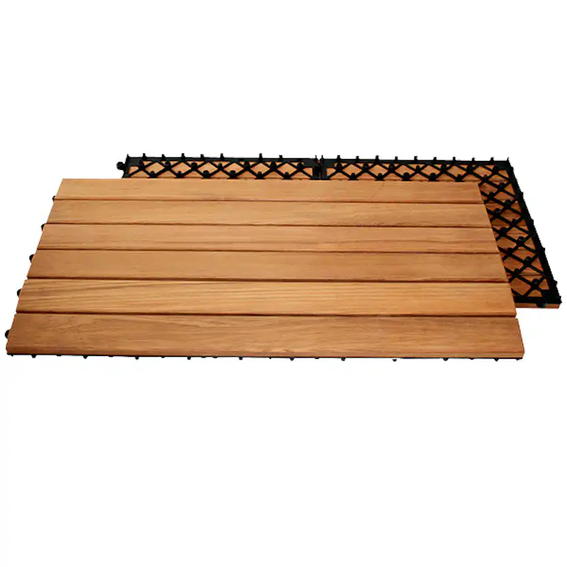 Trall Strand Stainless Teak Deltaplattan 30x60 Typ D Höger