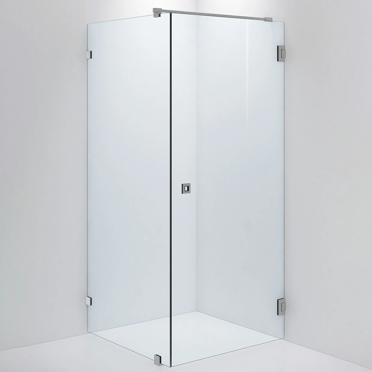 Duschvägg ARC 13 Original,Clear, Brushed Stainless,Dörr 900( 900x900 mm, Borstad Rostfri