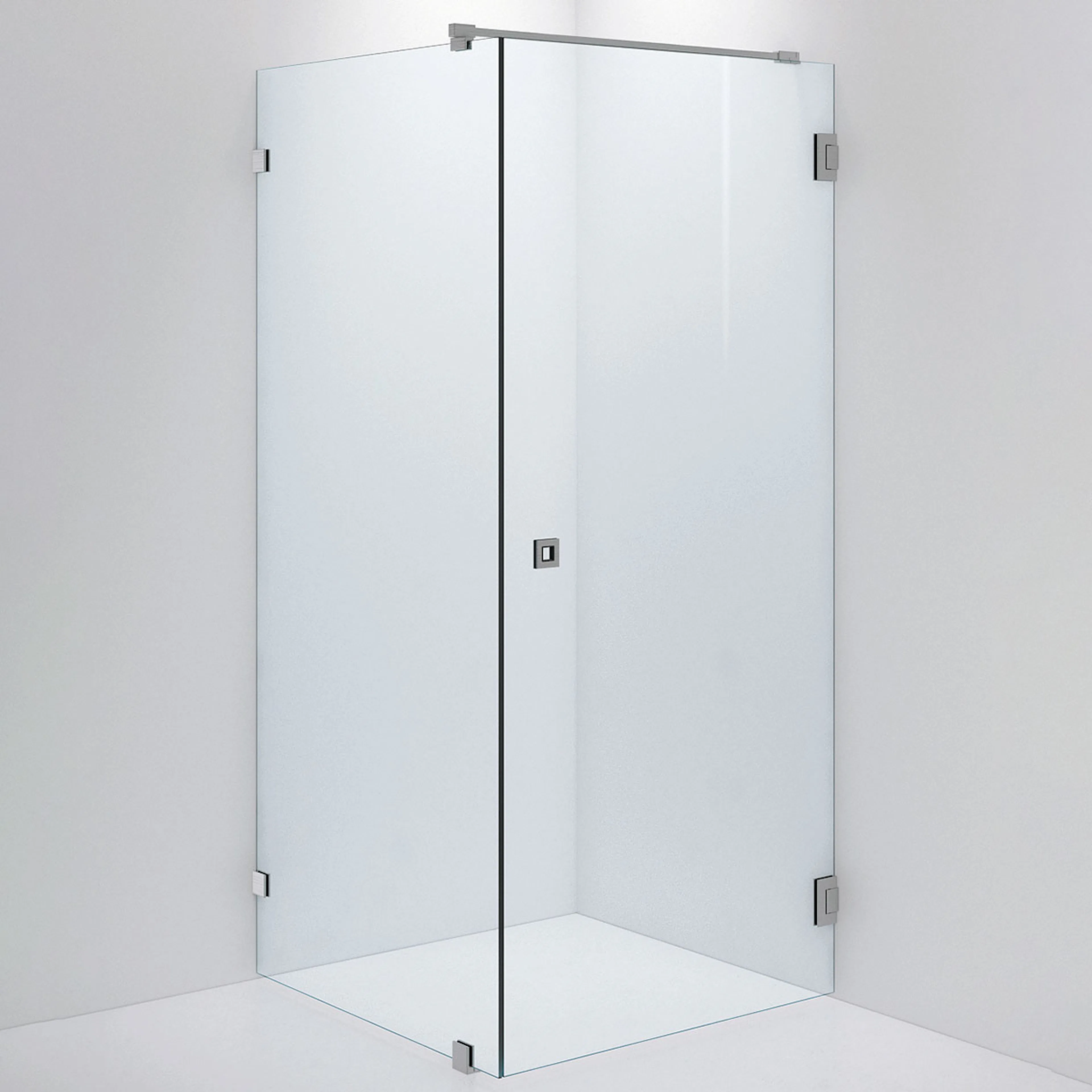 Duschvägg ARC 13 Original,Clear, Brushed Stainless,Dörr 900( 900x900 mm, Borstad Rostfri
