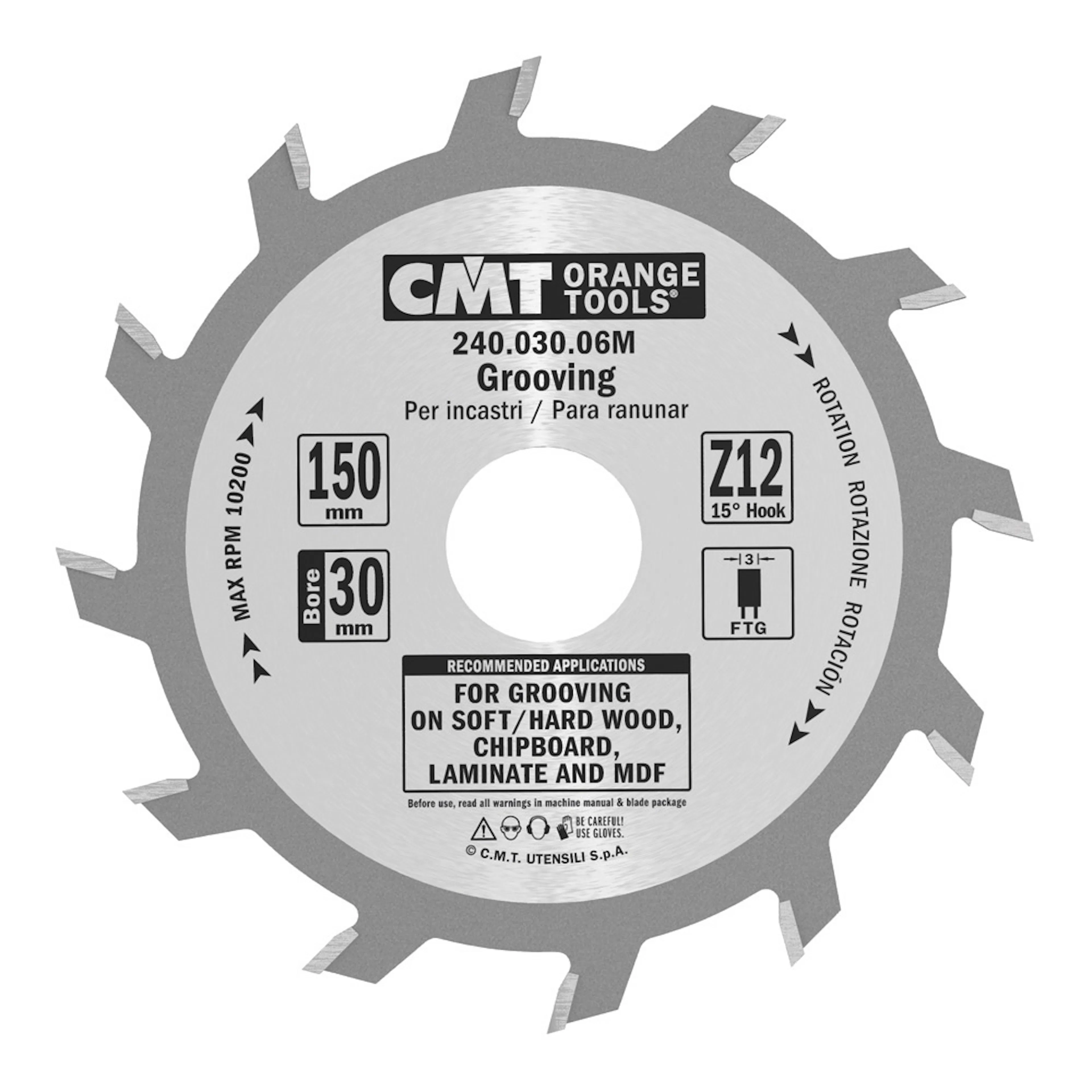 Notklinga HM 150x 3,0x30 T12F 150x3,0x30 mm