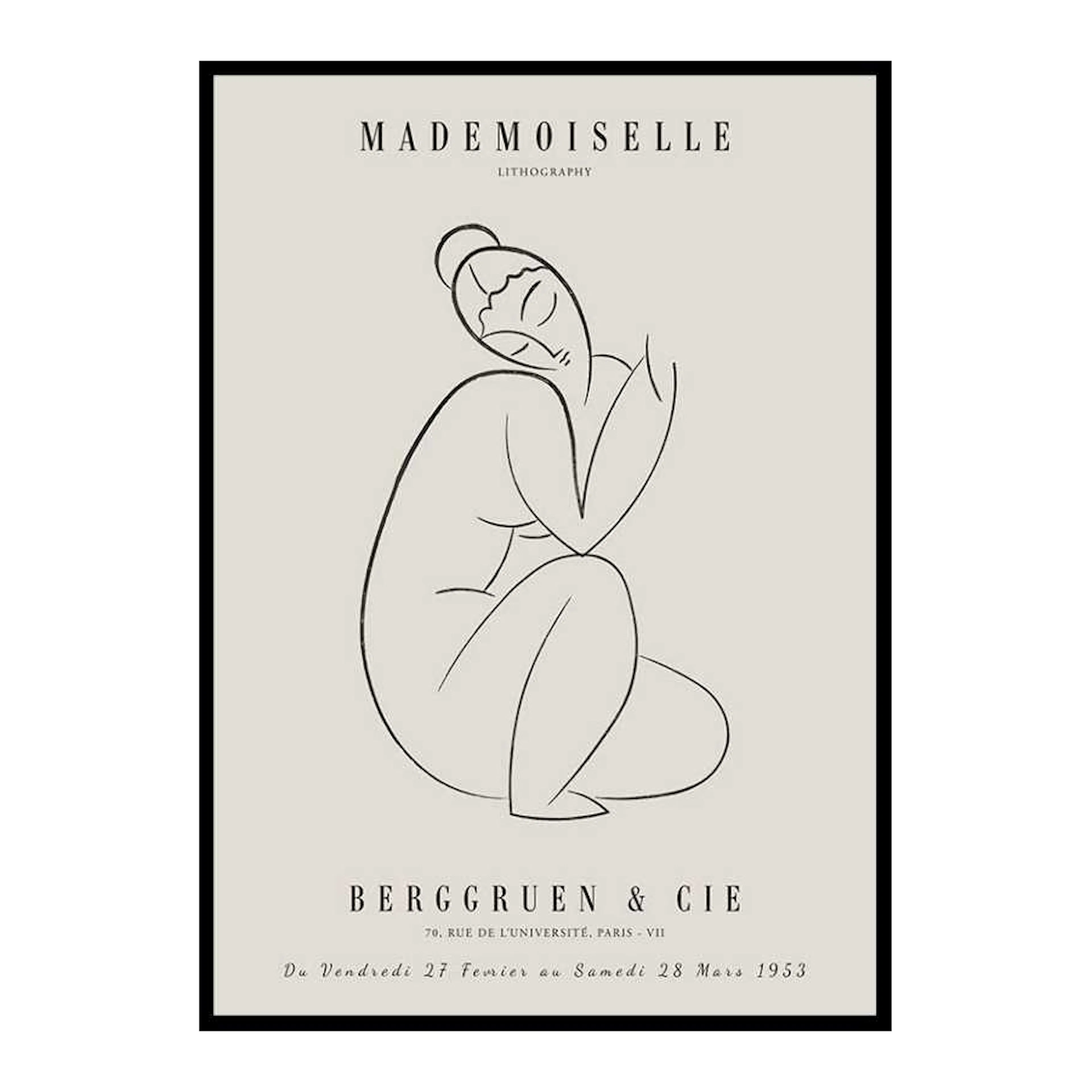 Poster Gallerix Picasso Mademoiselle No2