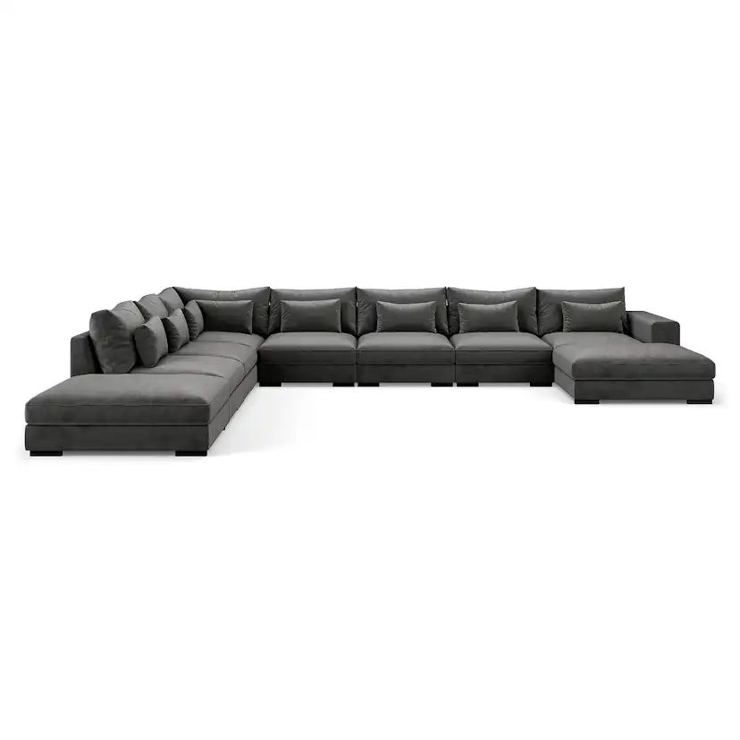 U-modulsoffa Bloomington Dubai Large med Divan Sammet
