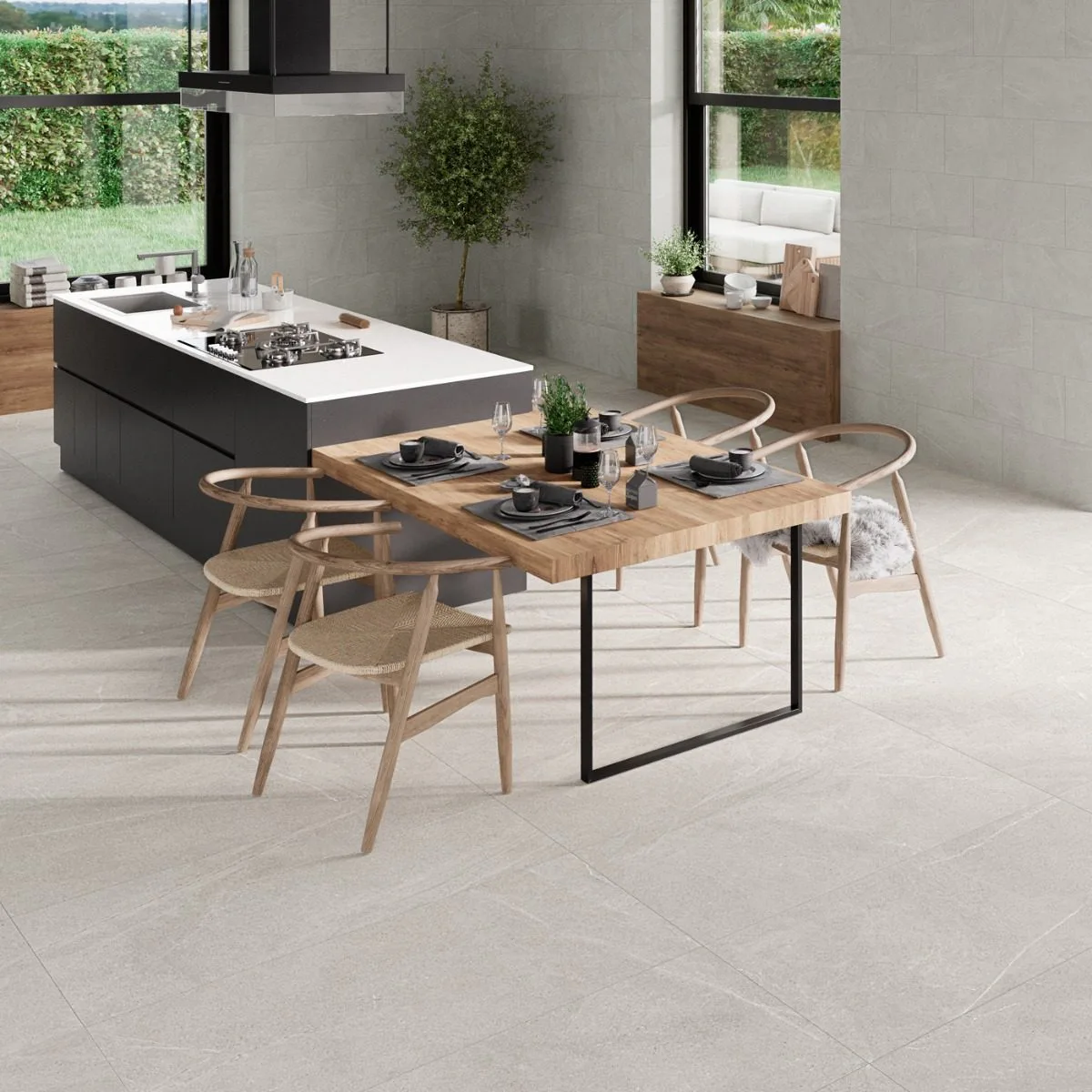Klinker Bellevue White Marmor Matt 60x120 cm