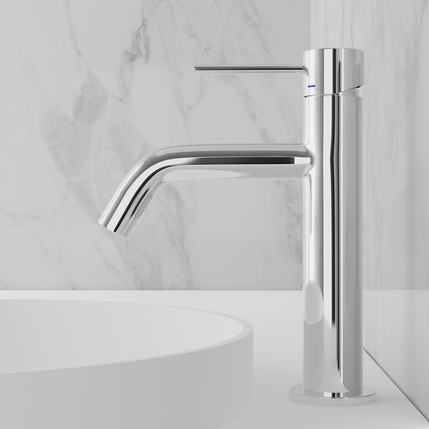 Tvättställsblandare Scandtap Steel Voyage Medium