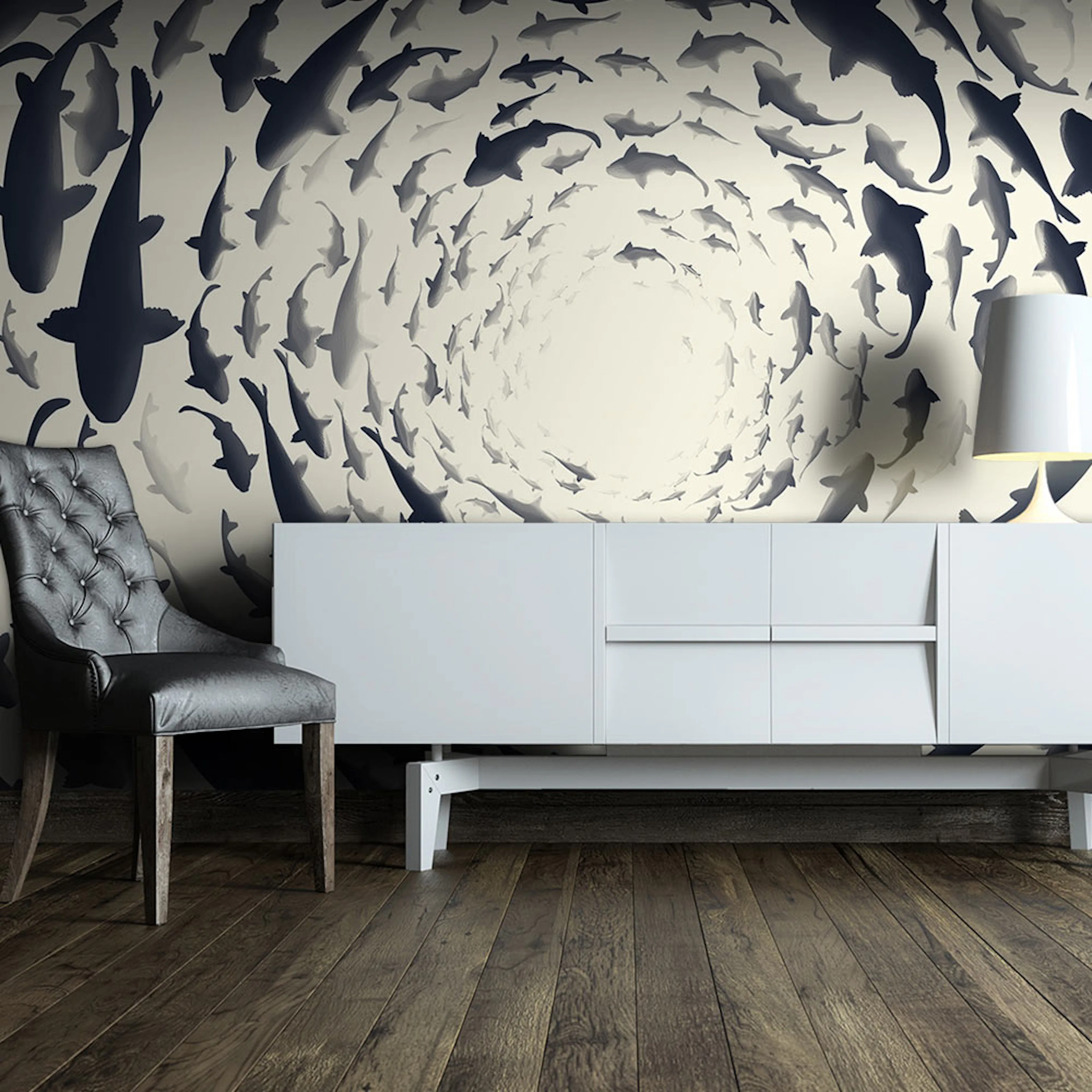 Fototapet Arkiio Fish Swirl