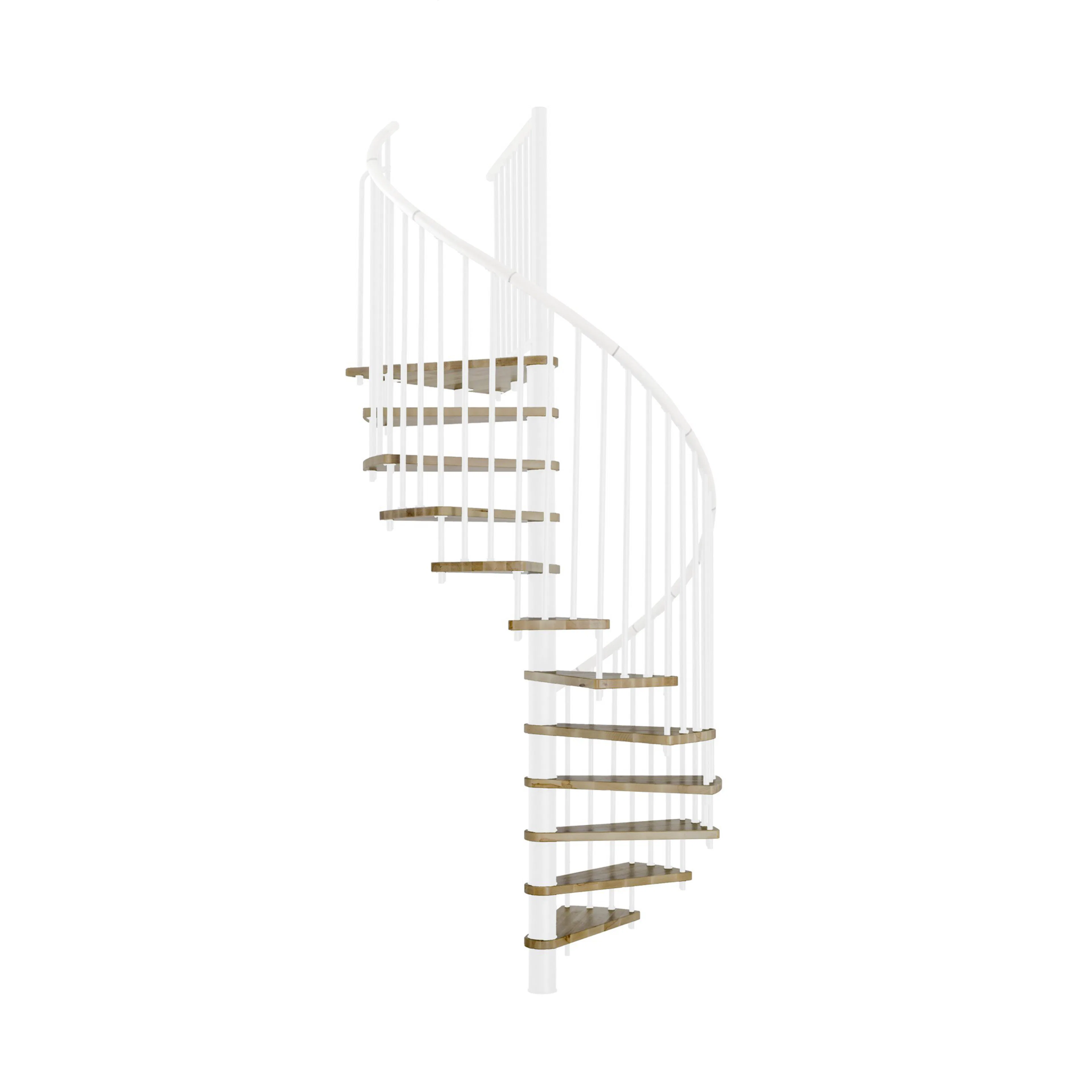 Euro Design spiraltrappa - Ø1200 mm Ek Vit Ek, Ø 1200 mm
