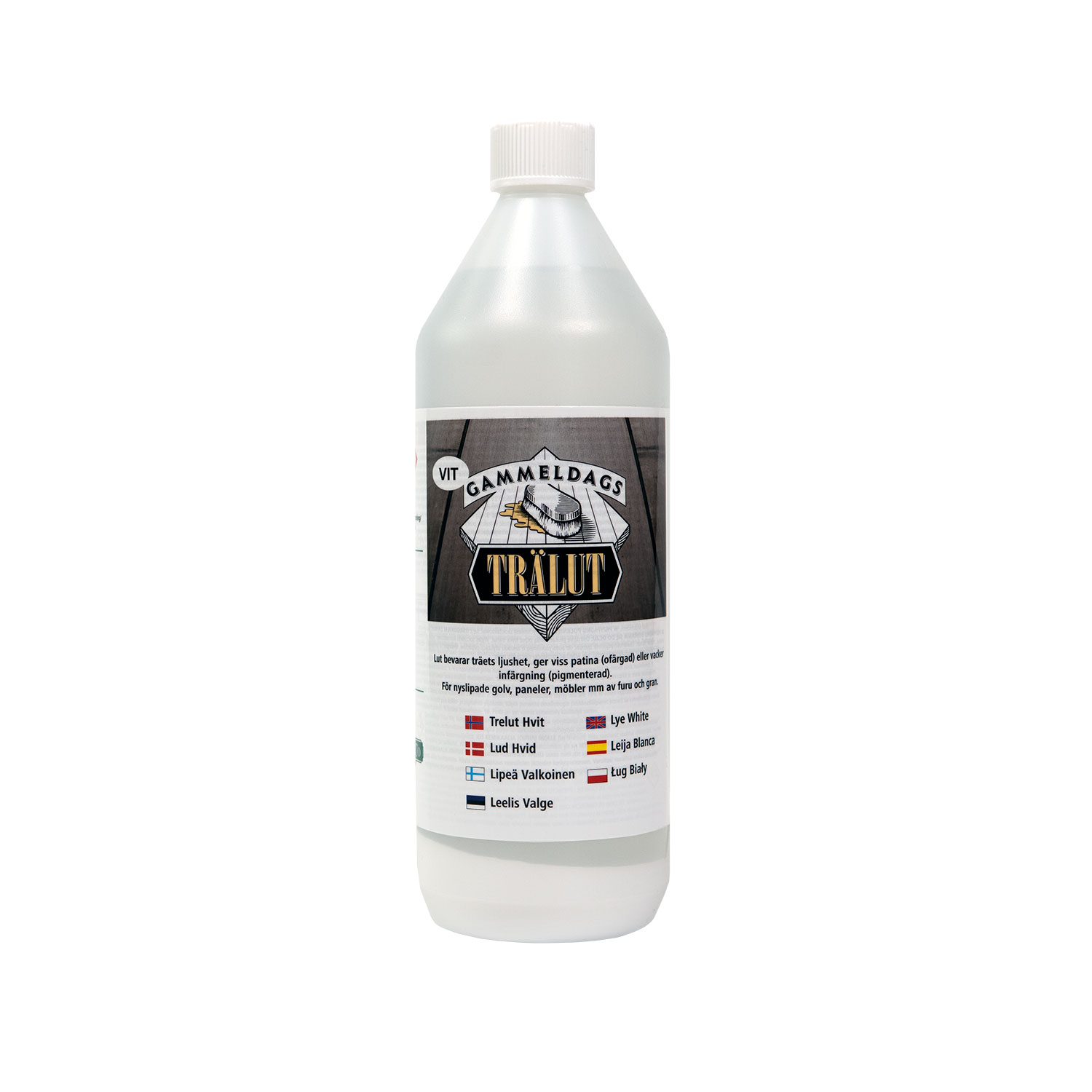 Trälut Gammeldags Vit