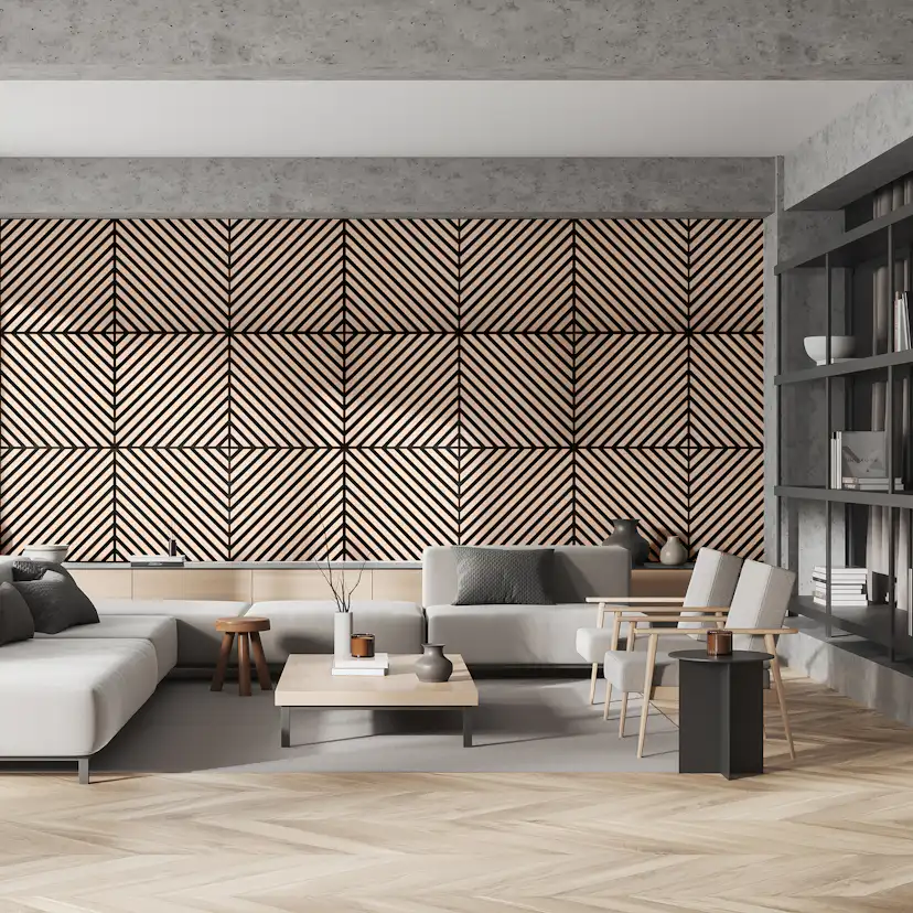 Akustikpaneler NQD Smartwall Fyrkantiga 4-Pack