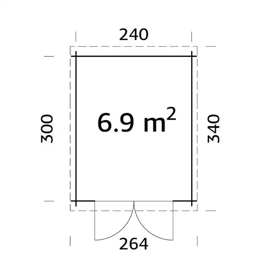 Stuga Palmako Ella 7,2 m2