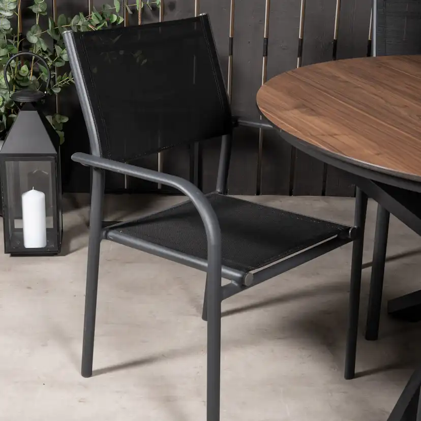 Matgrupp Venture Home Lea Ø 120 med 6 Siri Matstolar